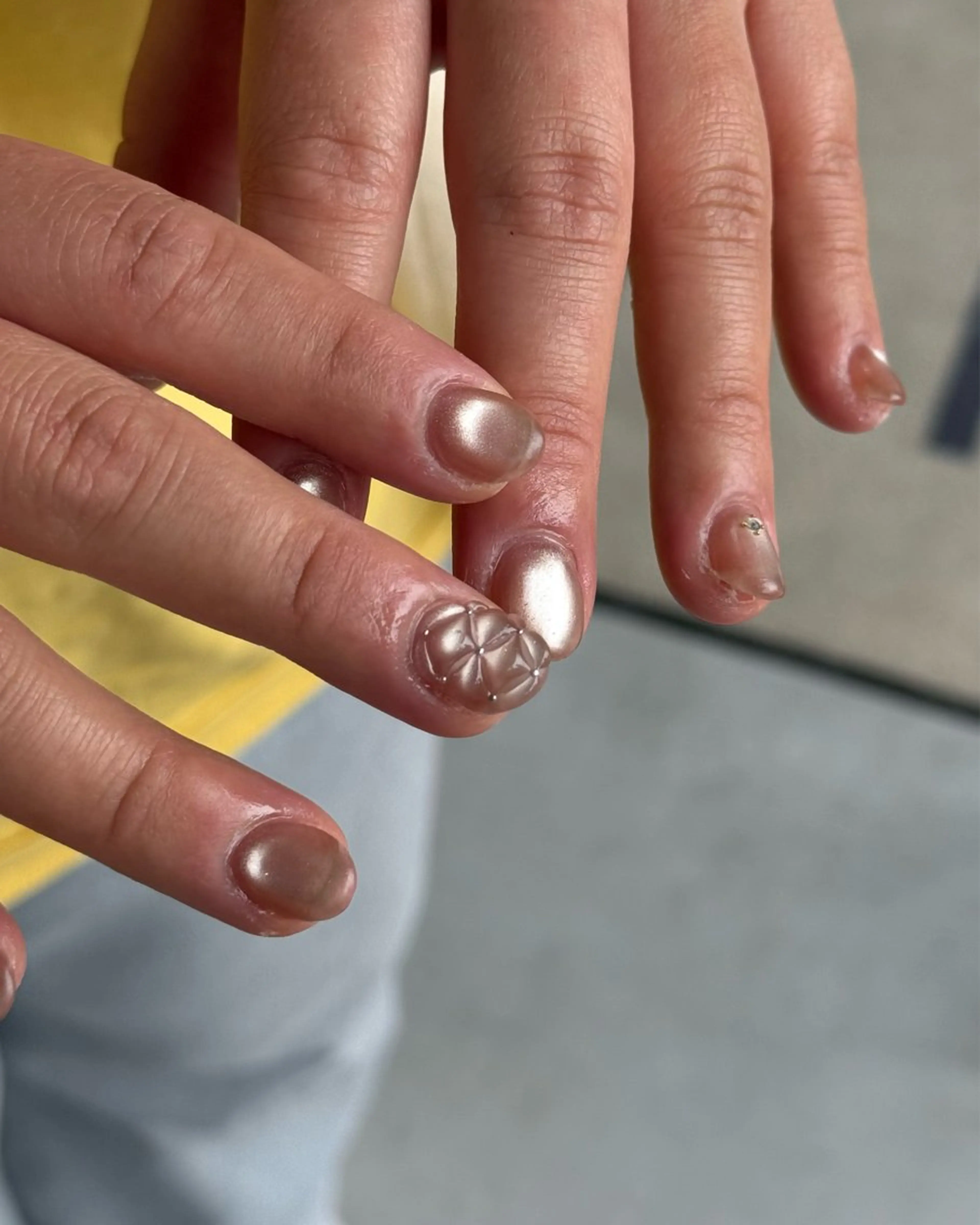 ネイル 長さ出し ハンドネイル MISATO ネイリスト福岡/薬院のネイルデザイン