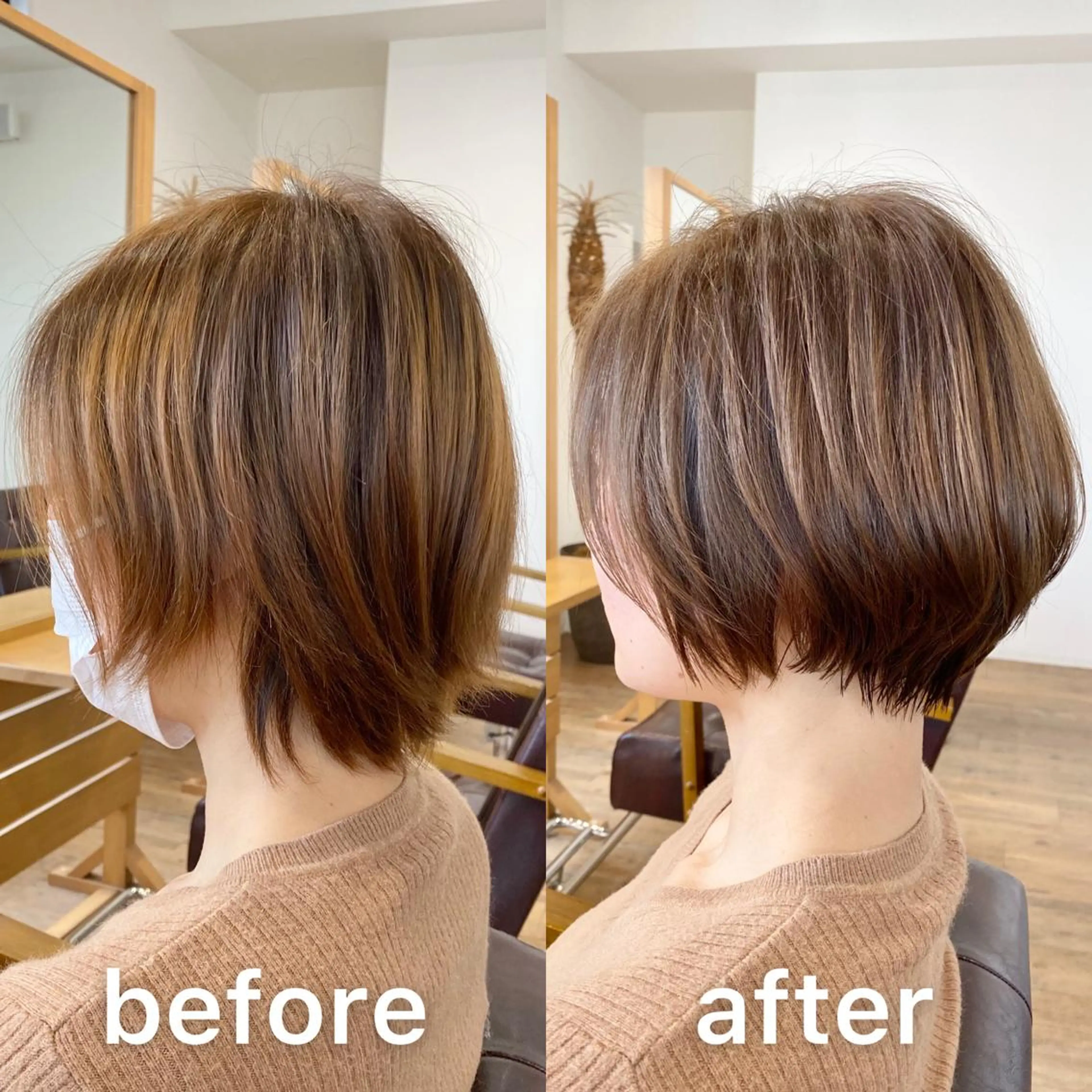 ショート カラー ハンサムショート ベージュカラー 透明感カラー ボブ ショートヘア カット ヘアカラー トリートメント ヘッドスパ 髪質改善特化KIZU /艶髪研究（京都）のヘアスタイル