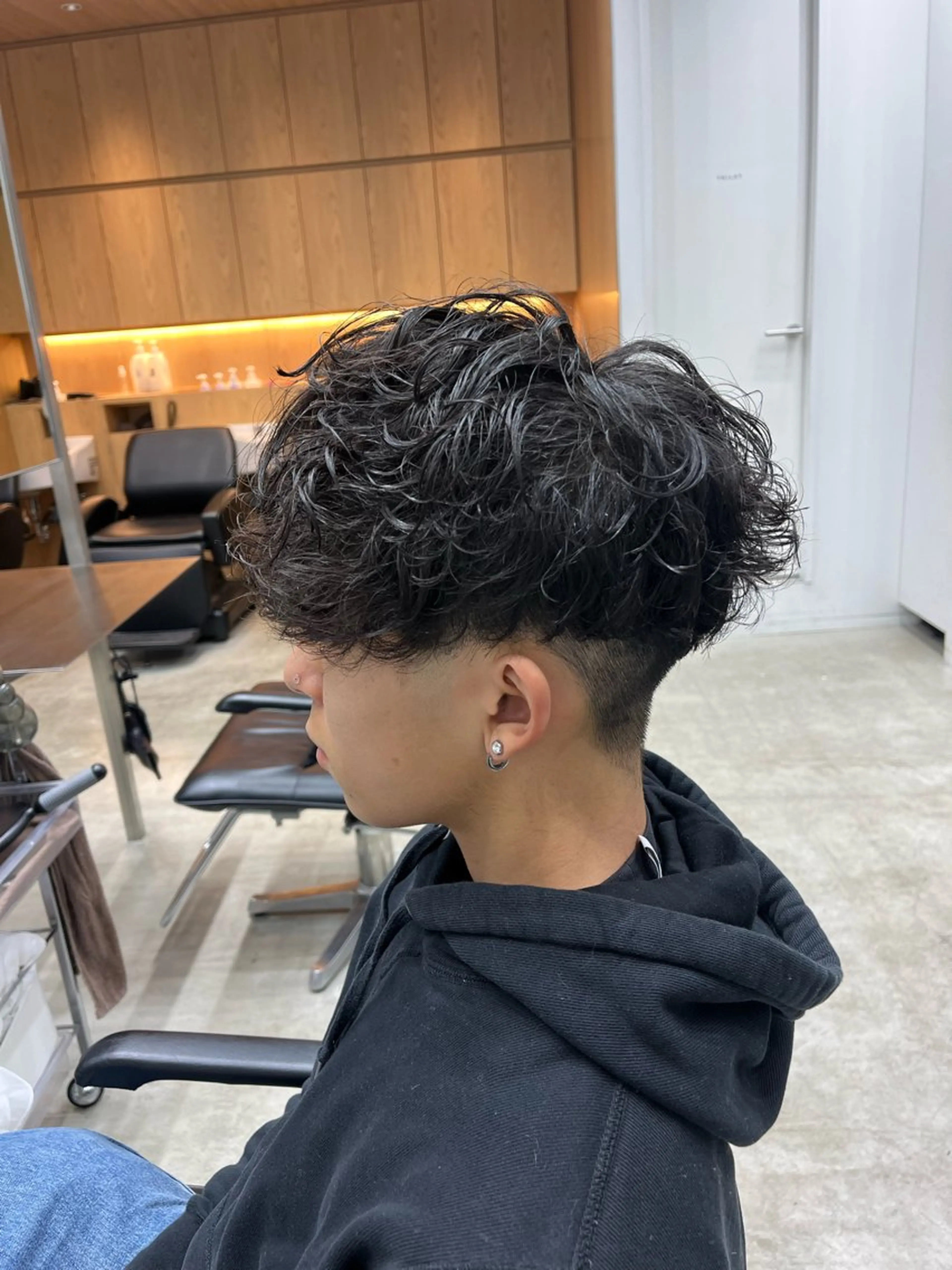 パーマ メンズ スペインカール カット パーマ 夏果⭐︎fifth 天神 海外風パーマのヘアスタイル