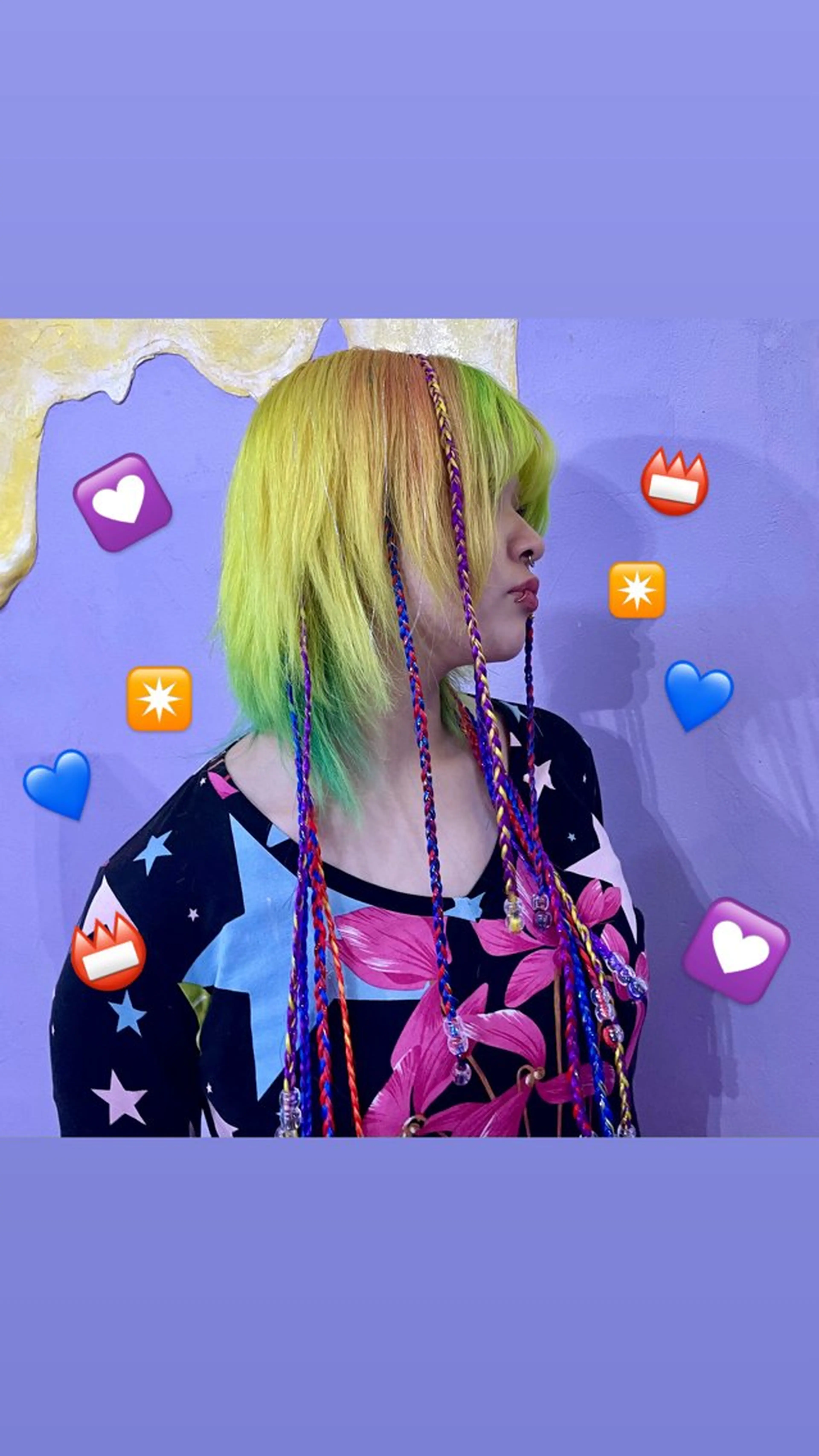 ヘアアレンジ 👽KINA👽 派手髪🦖💖✨のヘアスタイル