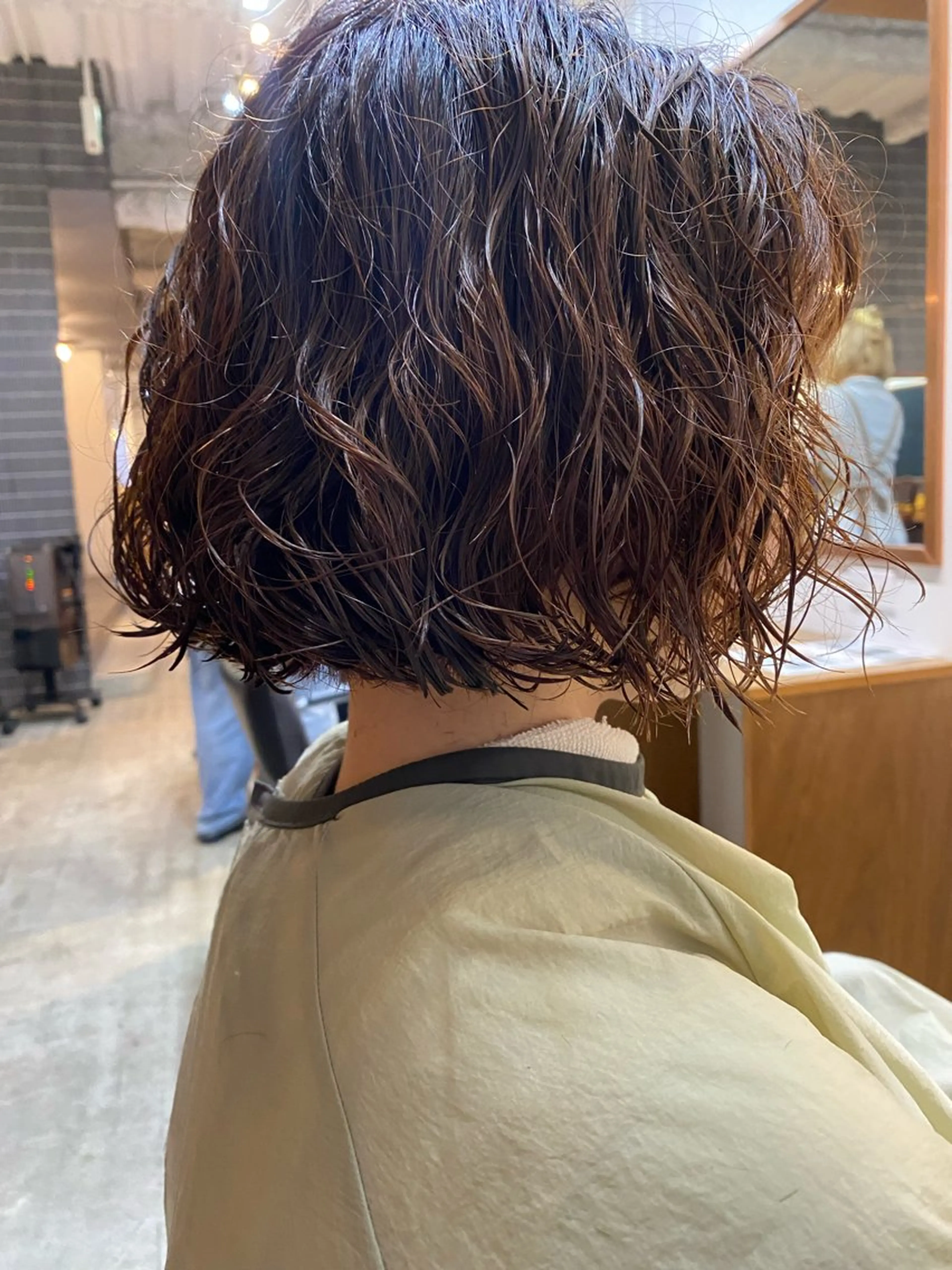 ショート パーマ 永田 愛莉のヘアスタイル