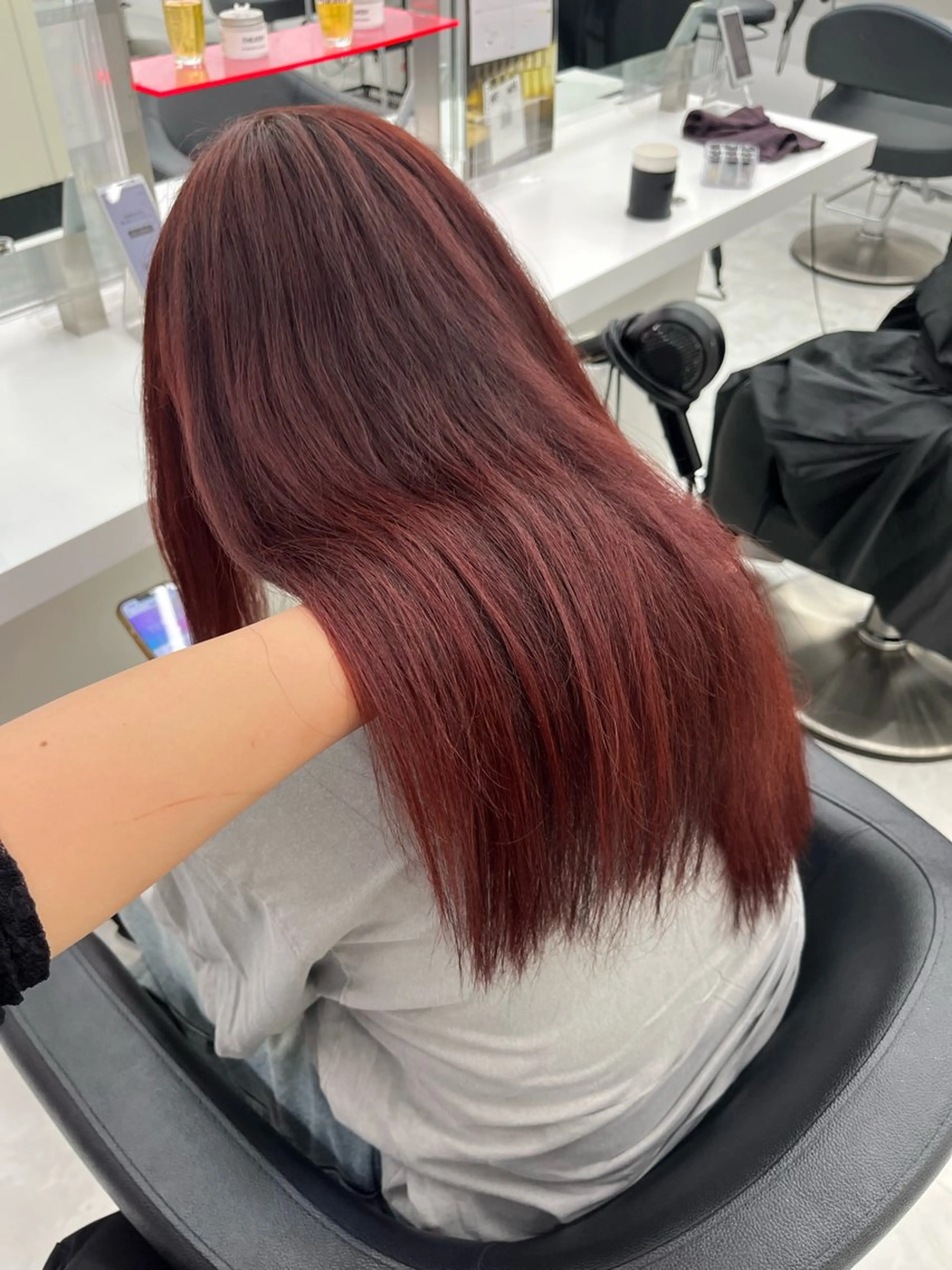 カラー ヘアカラー トリートメント ヘッドスパ ヘアセット 🍒暖色ダブルカラー /FUKA🍒のヘアスタイル