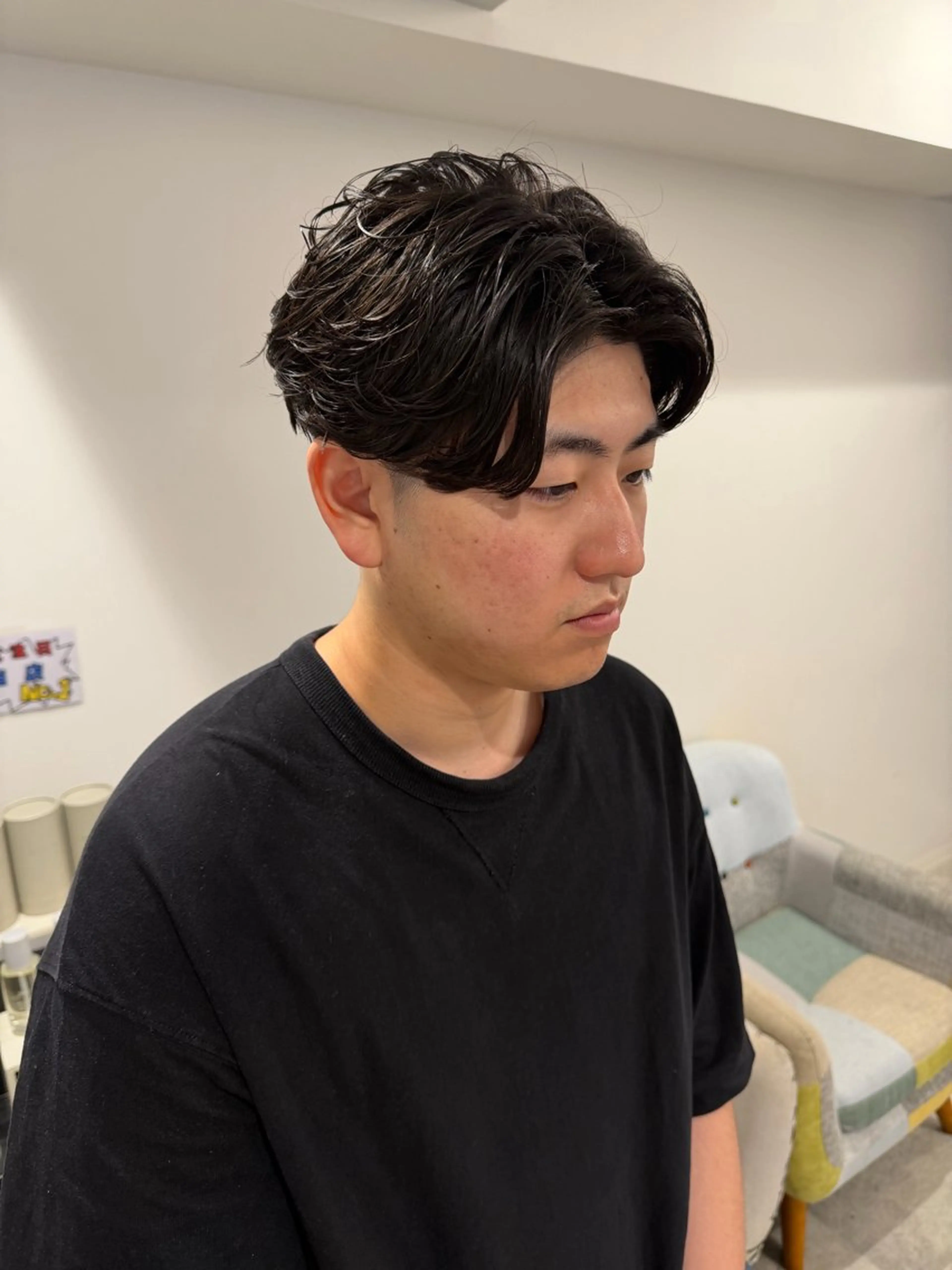 メンズカット＋ニュアンスパーマorフェザーパーマの写真