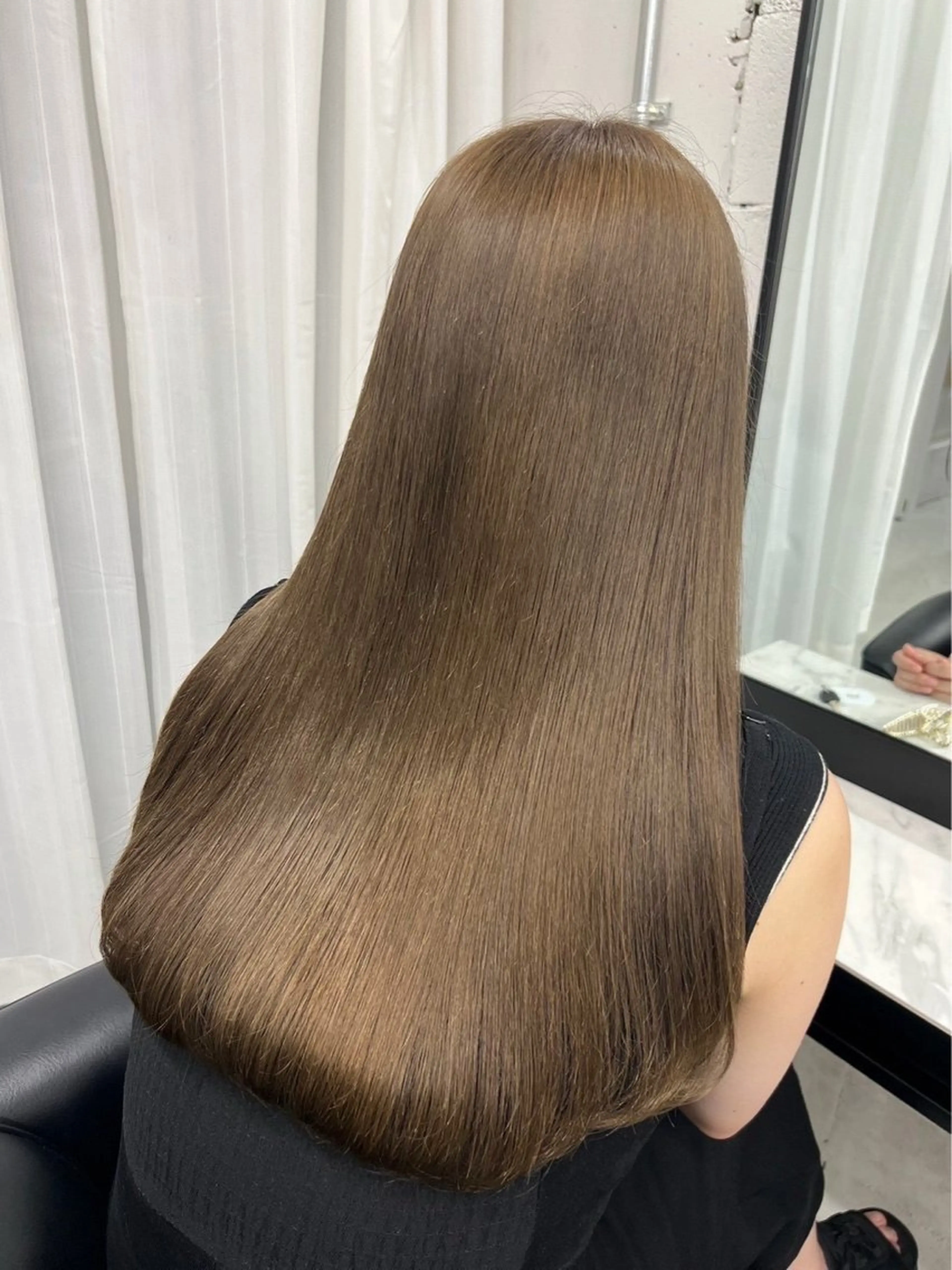 ロング カット ヘアカラー トリートメント エクステ 縮毛矯正/レイヤー カットtomonaのヘアスタイル
