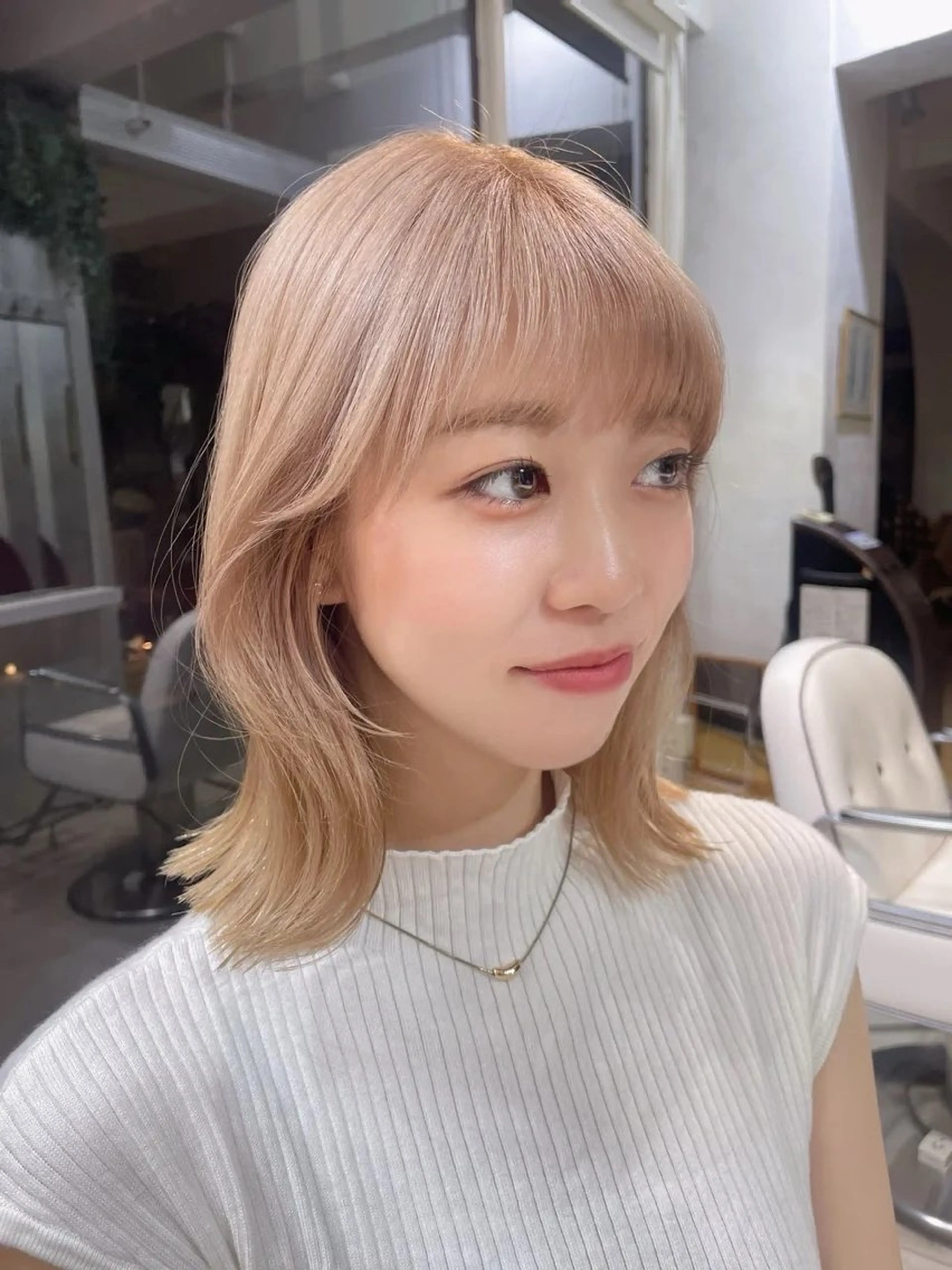 ミディアム 艶カラー/ヘアセット 着付け　ふうか　渋谷のヘアスタイル