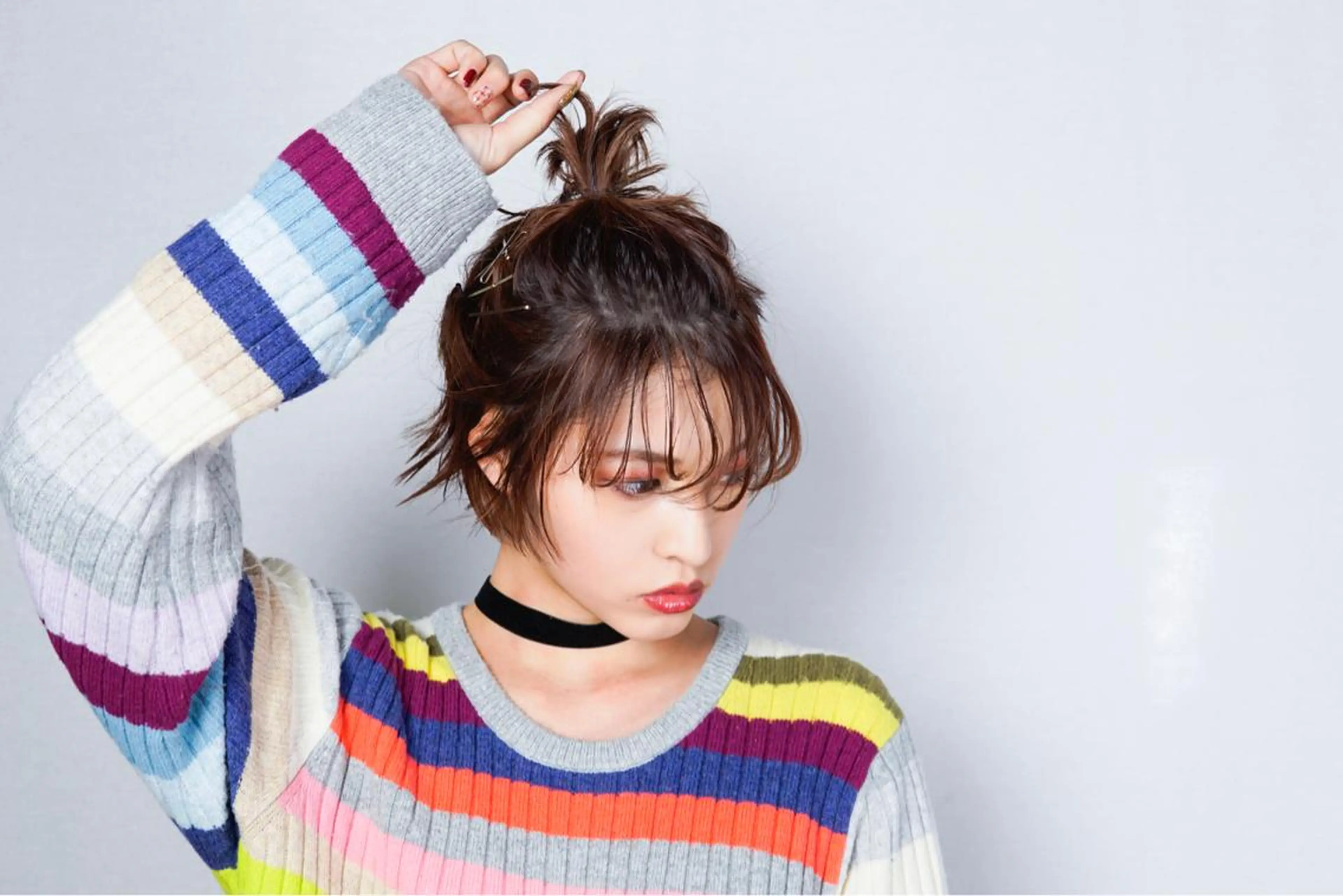 ヘアアレンジ 簡単アレンジ 髪質改善、エクステ 山口卓哉のヘアスタイル