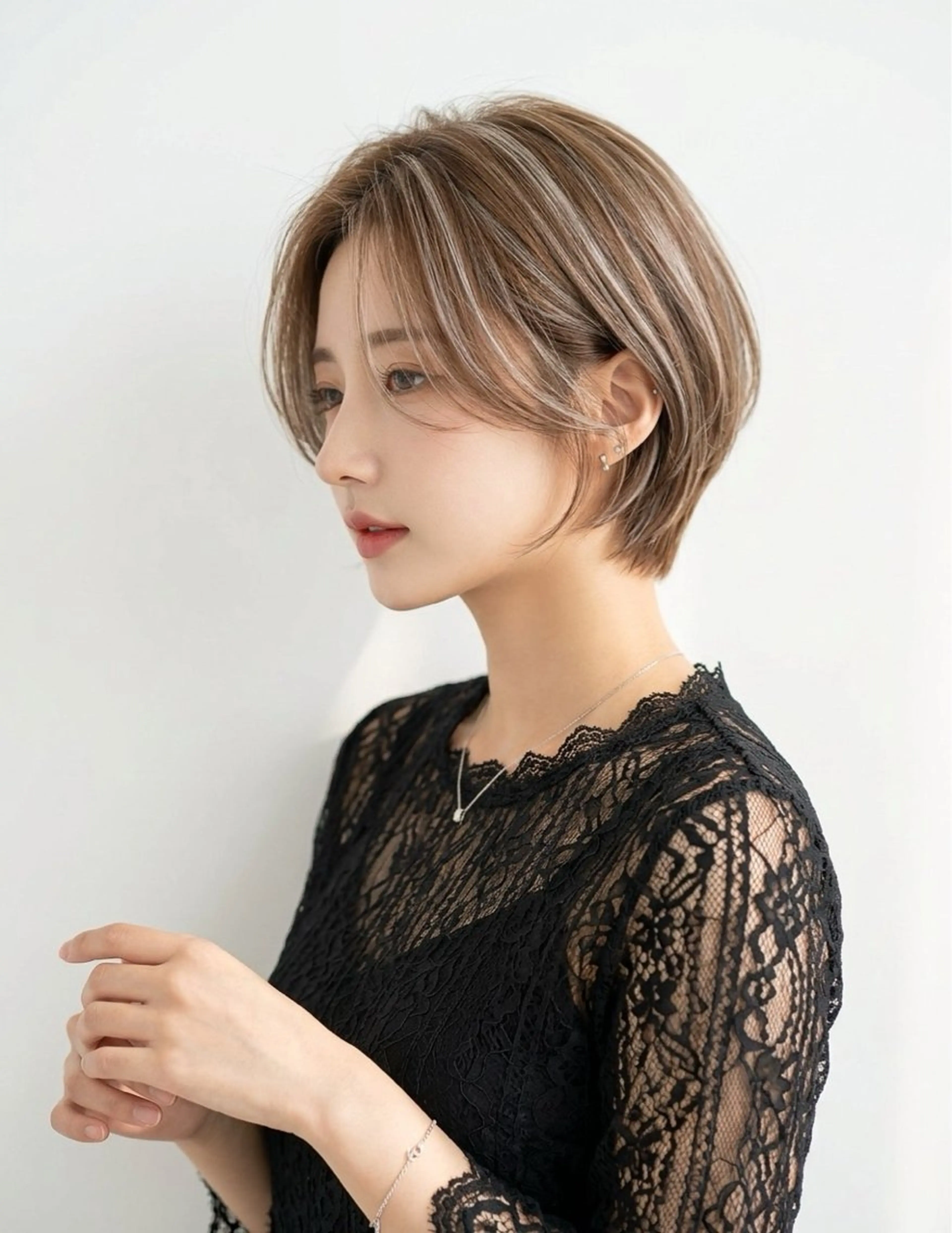 ショート ハイライト ショートヘア デュファブル　高橋 慶一のヘアスタイル