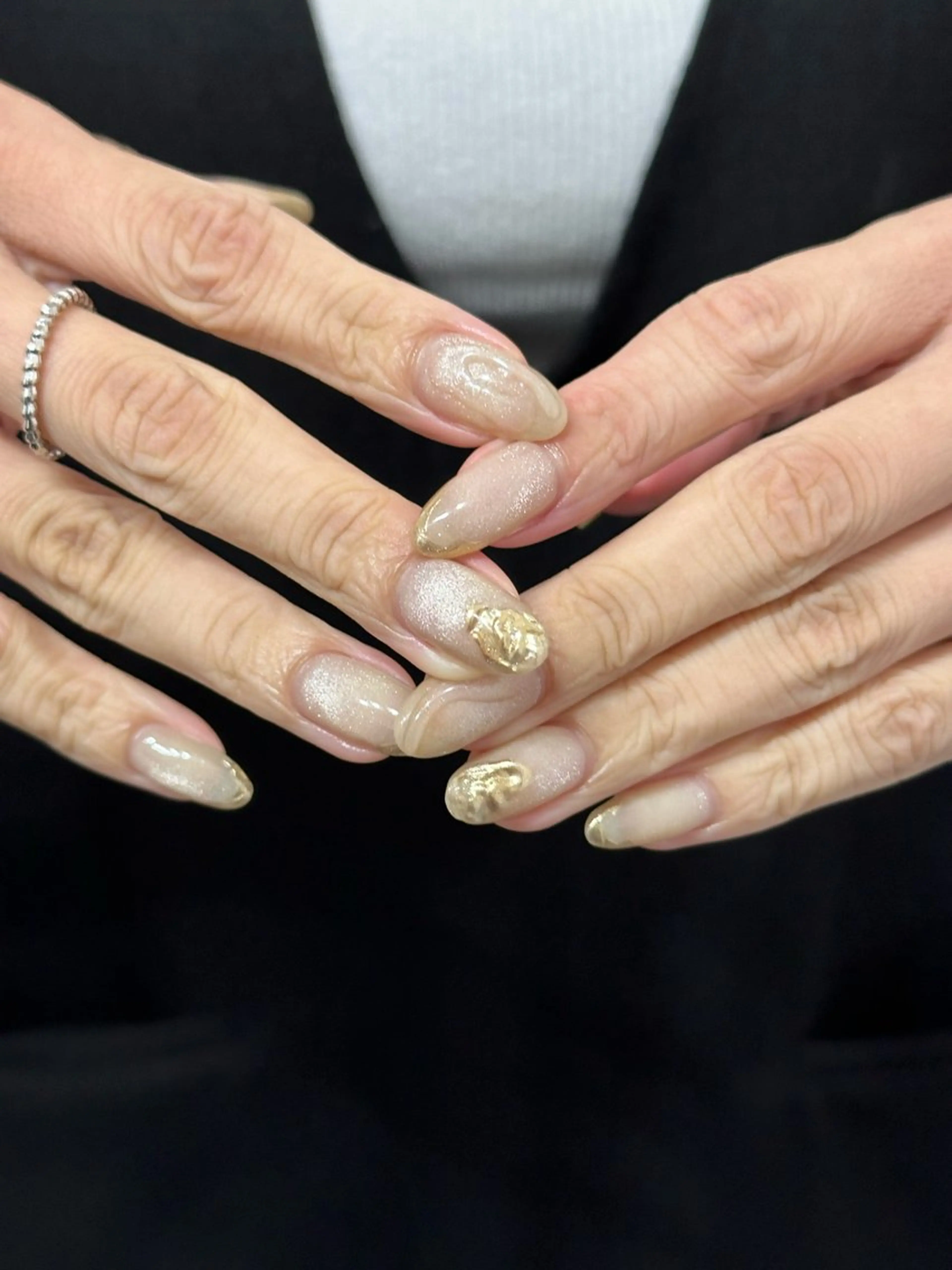 ネイル マグネットネイル ハンドネイル フットネイル kiii.__ ✴︎*のネイルデザイン