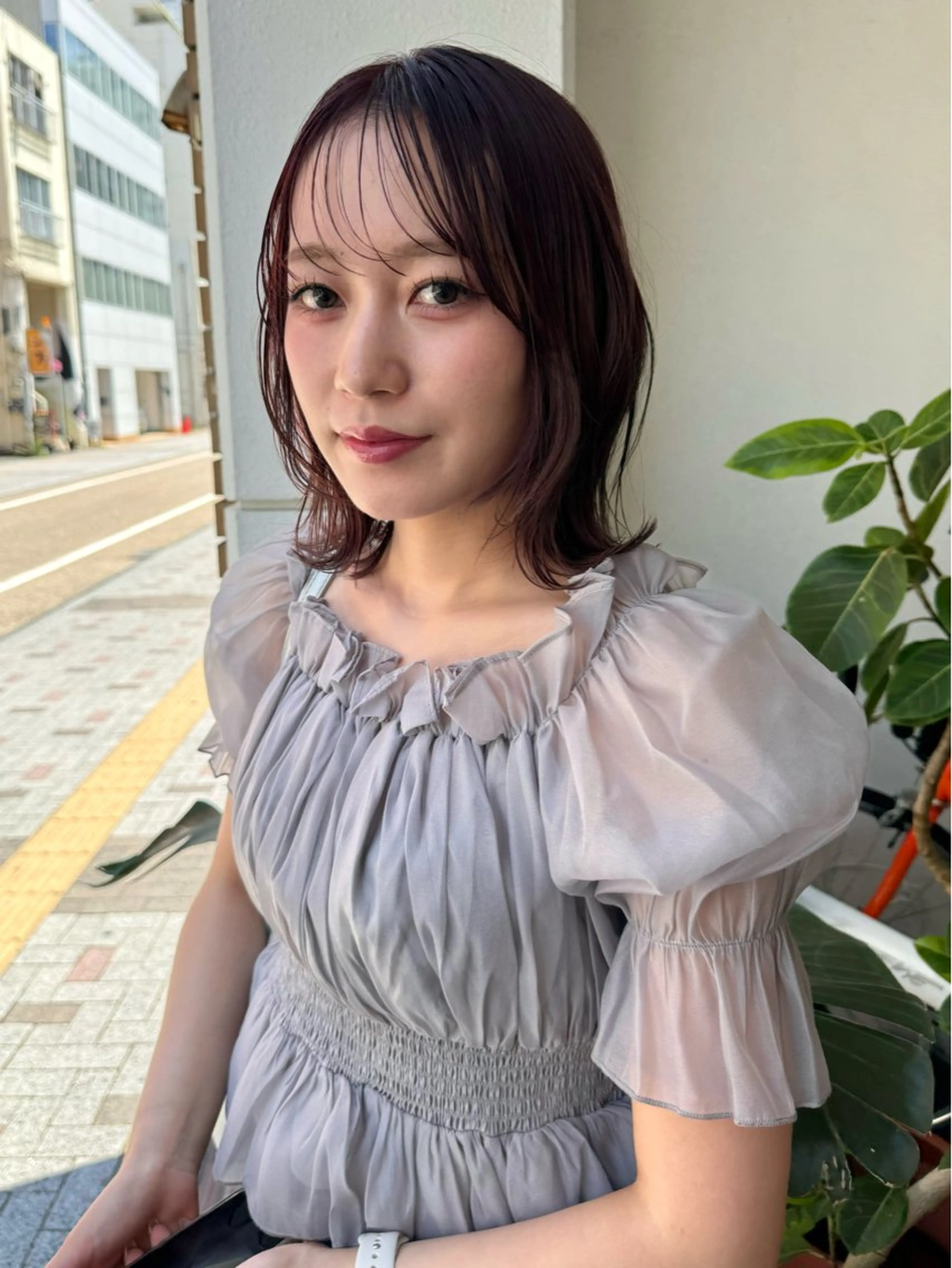 ミディアム ボブレイヤー ミディアムレイヤー ボブ レイヤーカット muku / TAKUMIのヘアスタイル