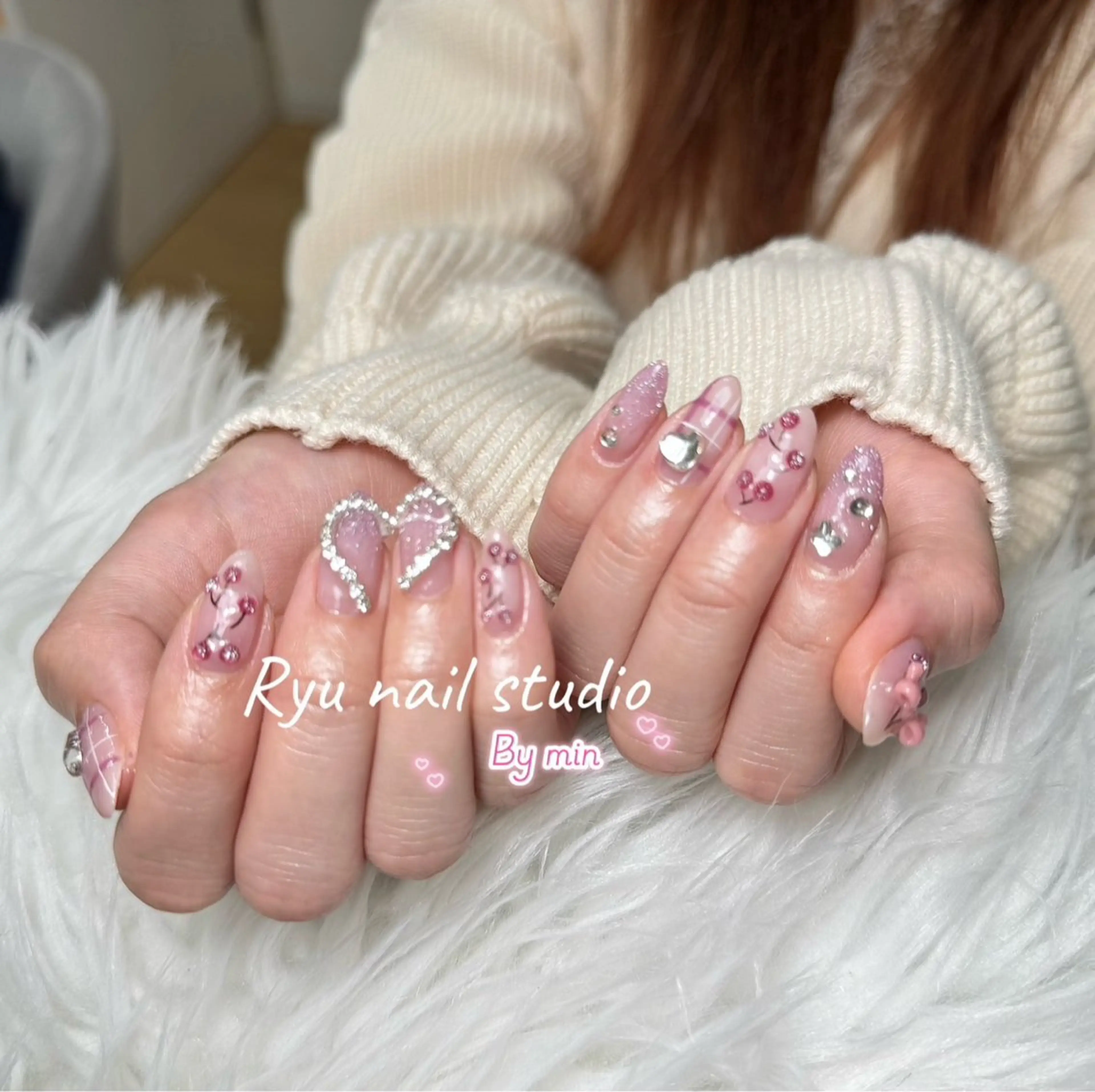 ネイル アートネイル ジェルネイル マグネットネイル ニュアンスネイル シンプルネイル ハンドネイル Ryu nail studioのネイルデザイン