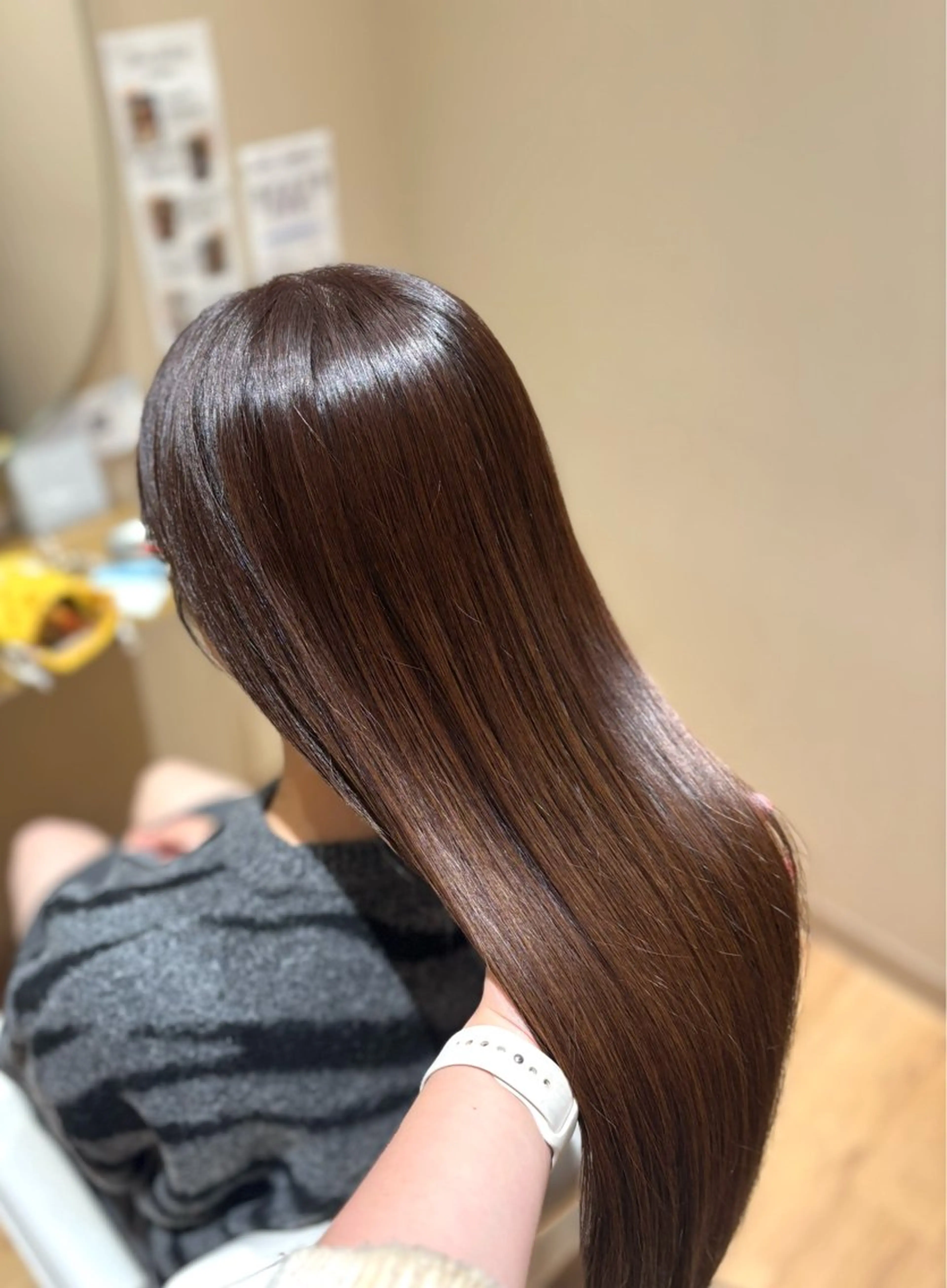 ロング 中島愛佳🐥⸒⸒ 縮毛矯正/艶髪カラーのヘアスタイル