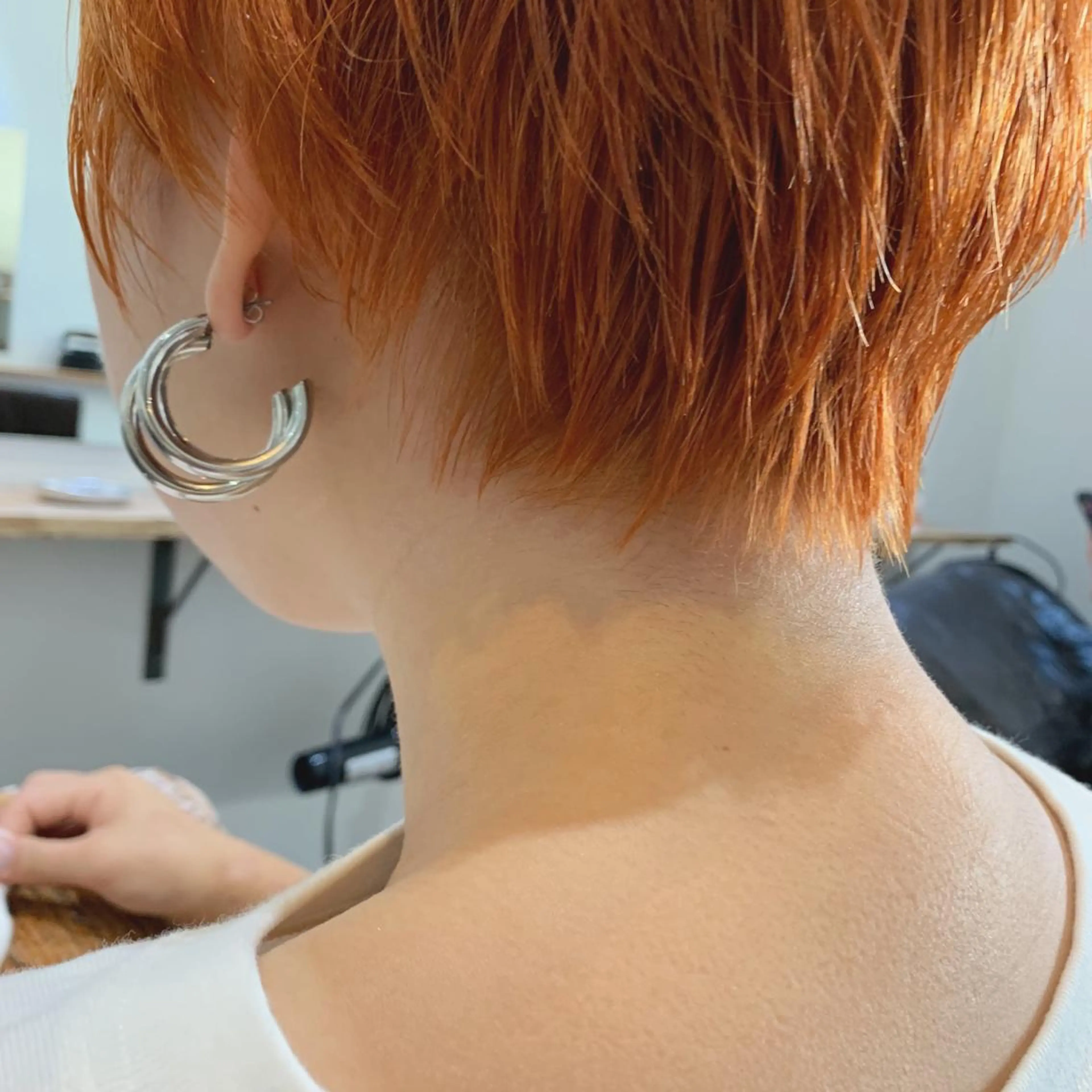 ショート カラー パーマ/透明感カラー /ボブ/吉田一生のヘアスタイル