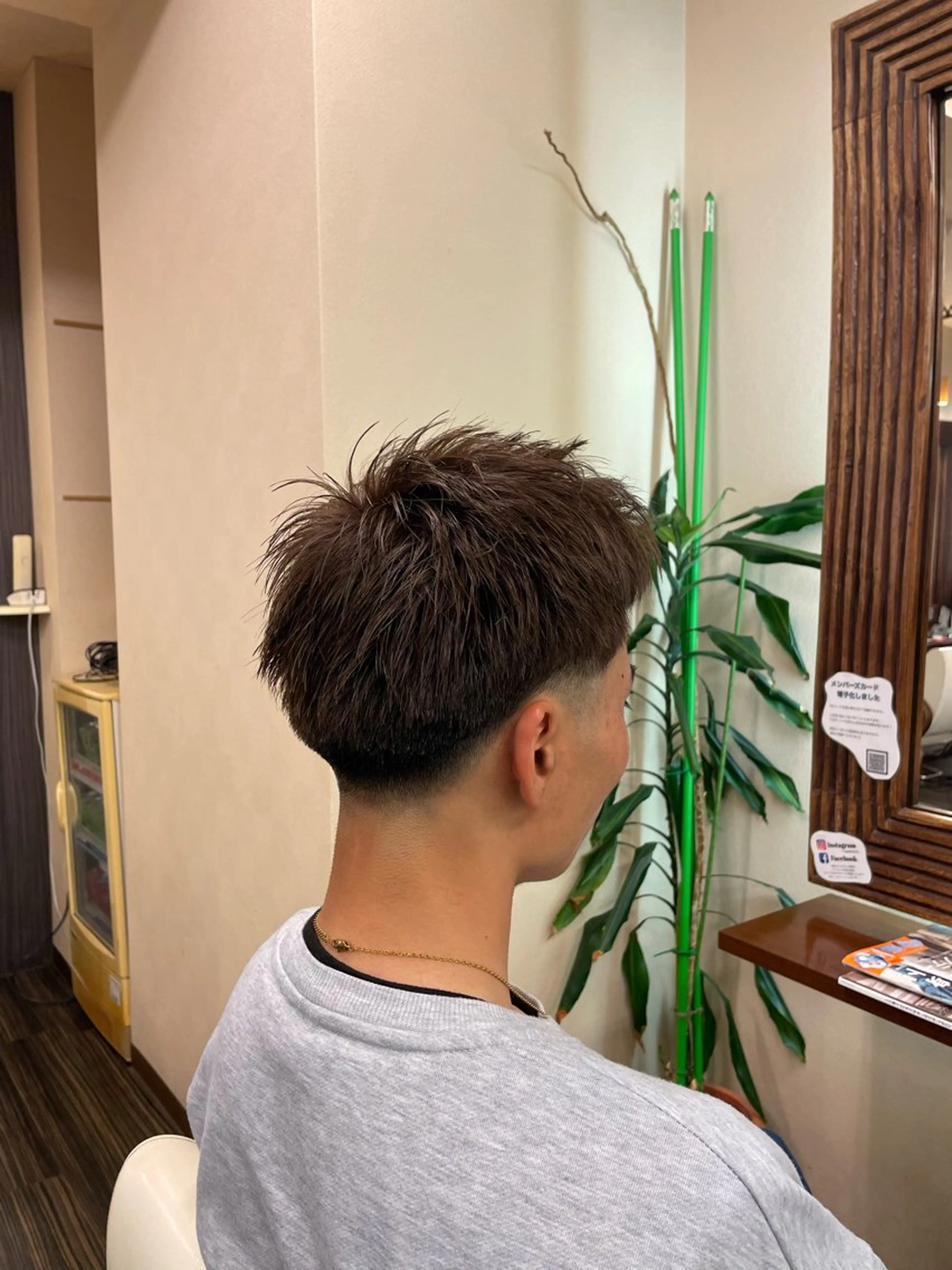 ショート メンズ フェードカット 刈り上げ 高取大将 /髪質改善/艶髪のヘアスタイル