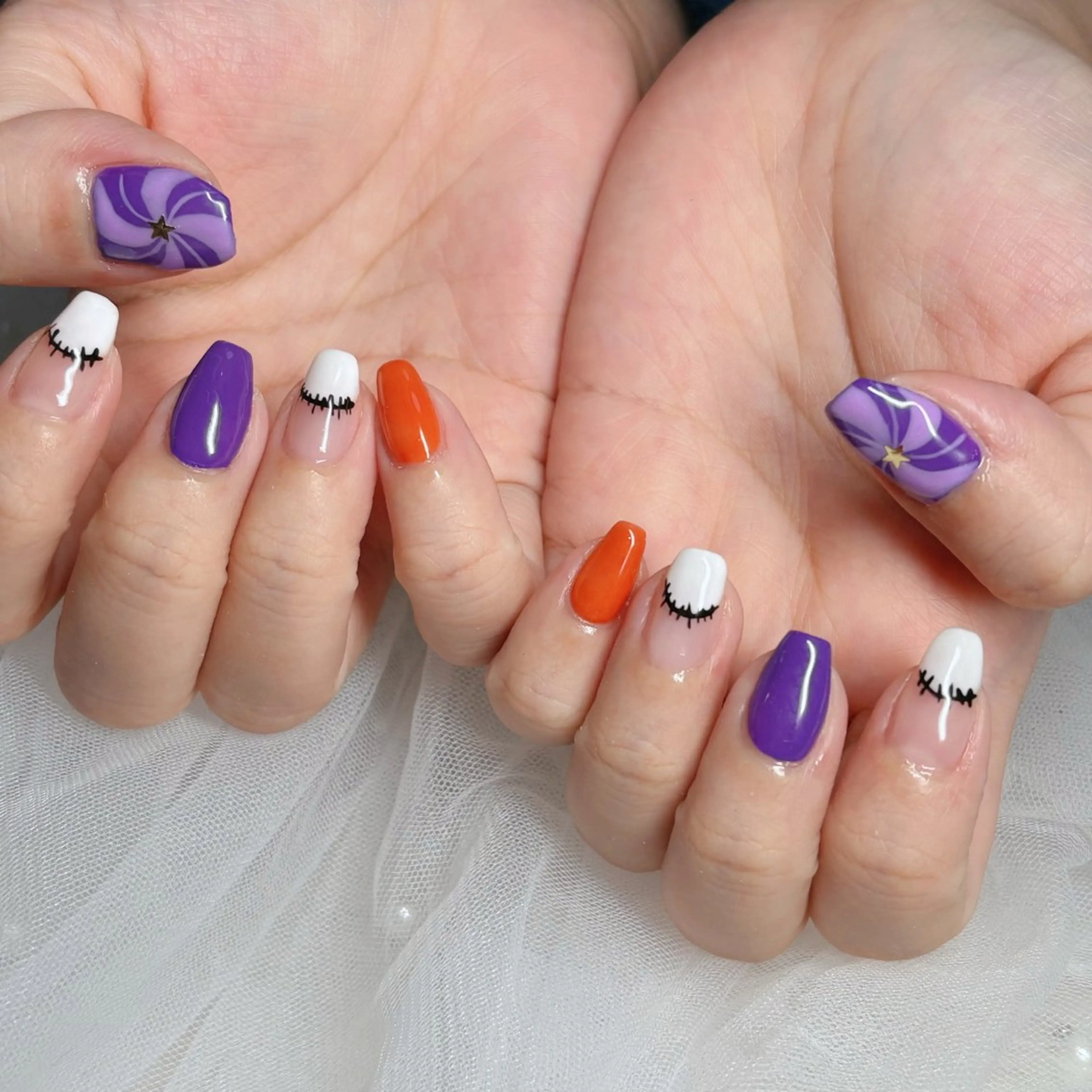ネイル アートネイル ハロウィン ハンドネイル cerisier 坂本のネイルデザイン