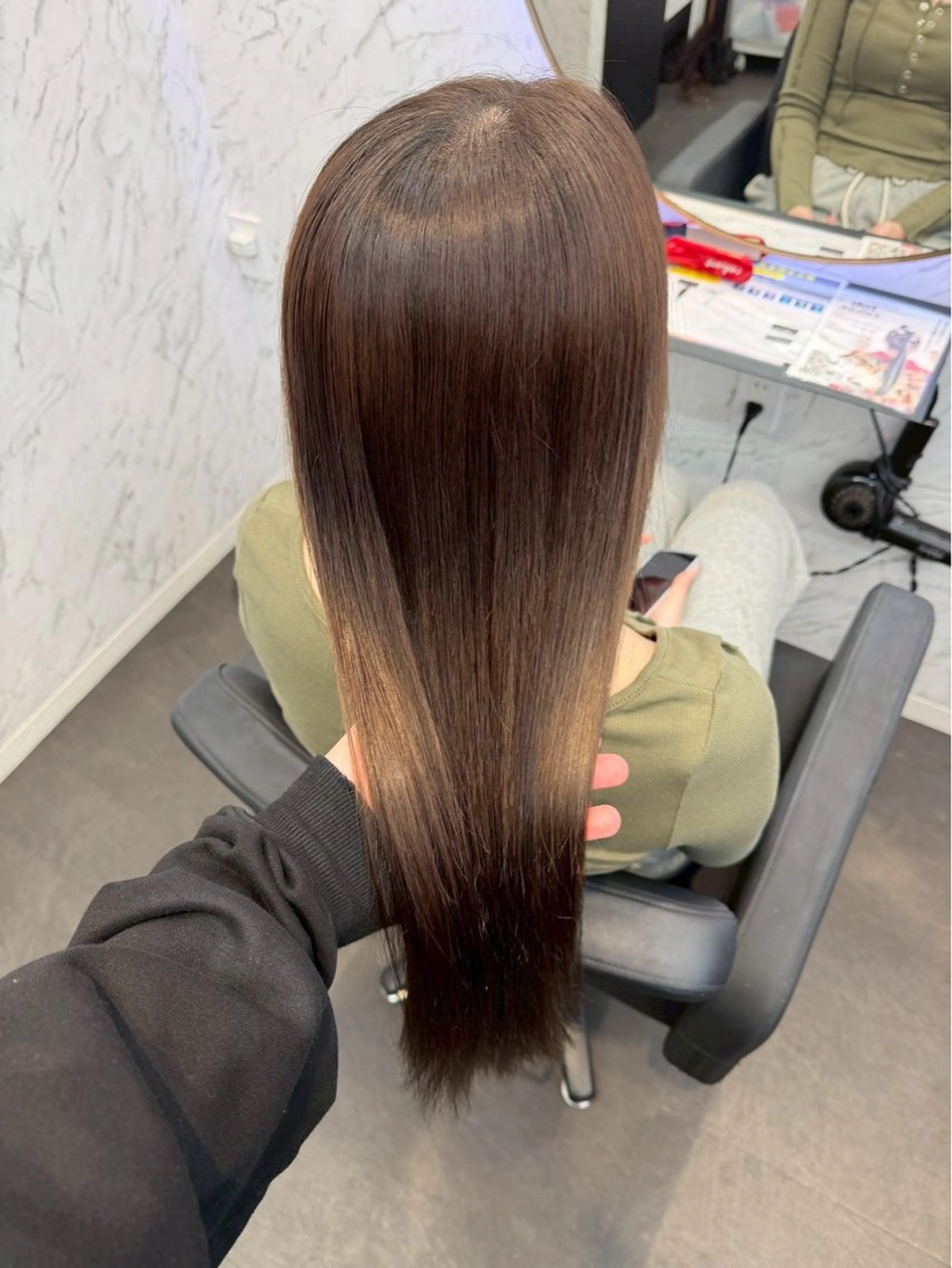 カラー ⋆✦ Leon cut¥1100のヘアスタイル