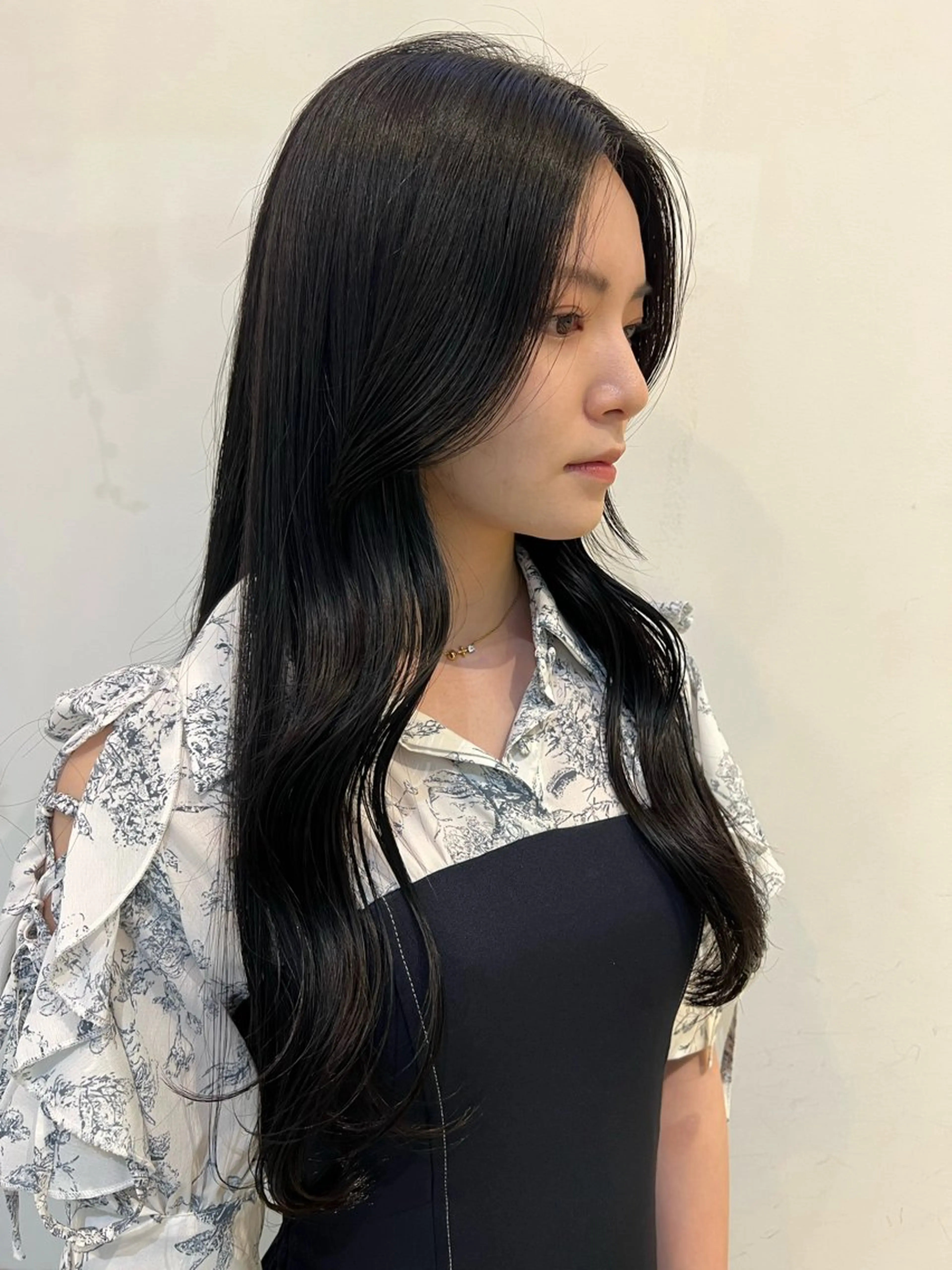 ロング カラー ブリーチしない暖色 カラー🥀杉 優菜のヘアスタイル