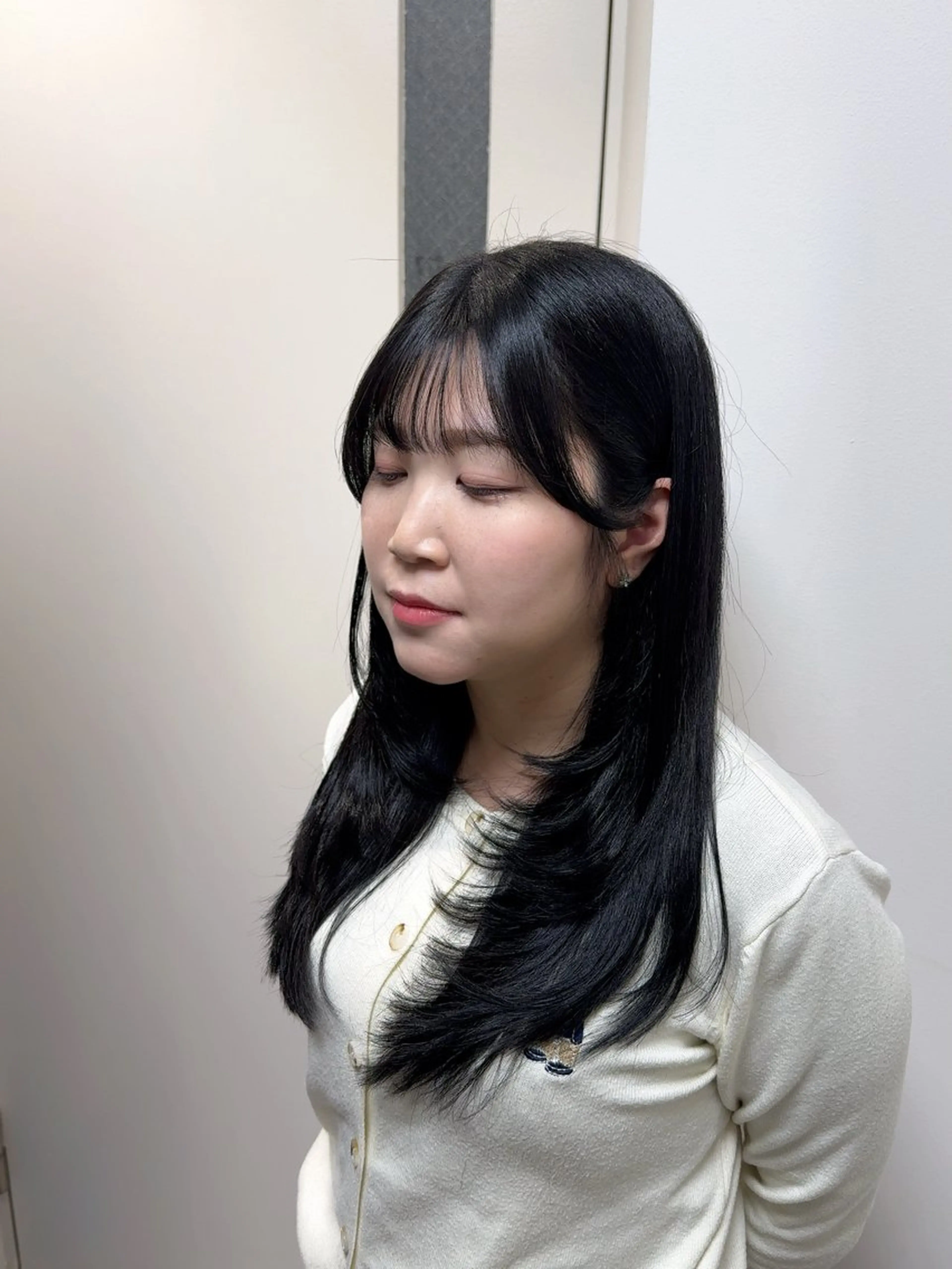 ロング レイヤーカット カット ヘアカラー トリートメント 韓国風cut/ 縮毛矯正/正岡幹康のヘアスタイル