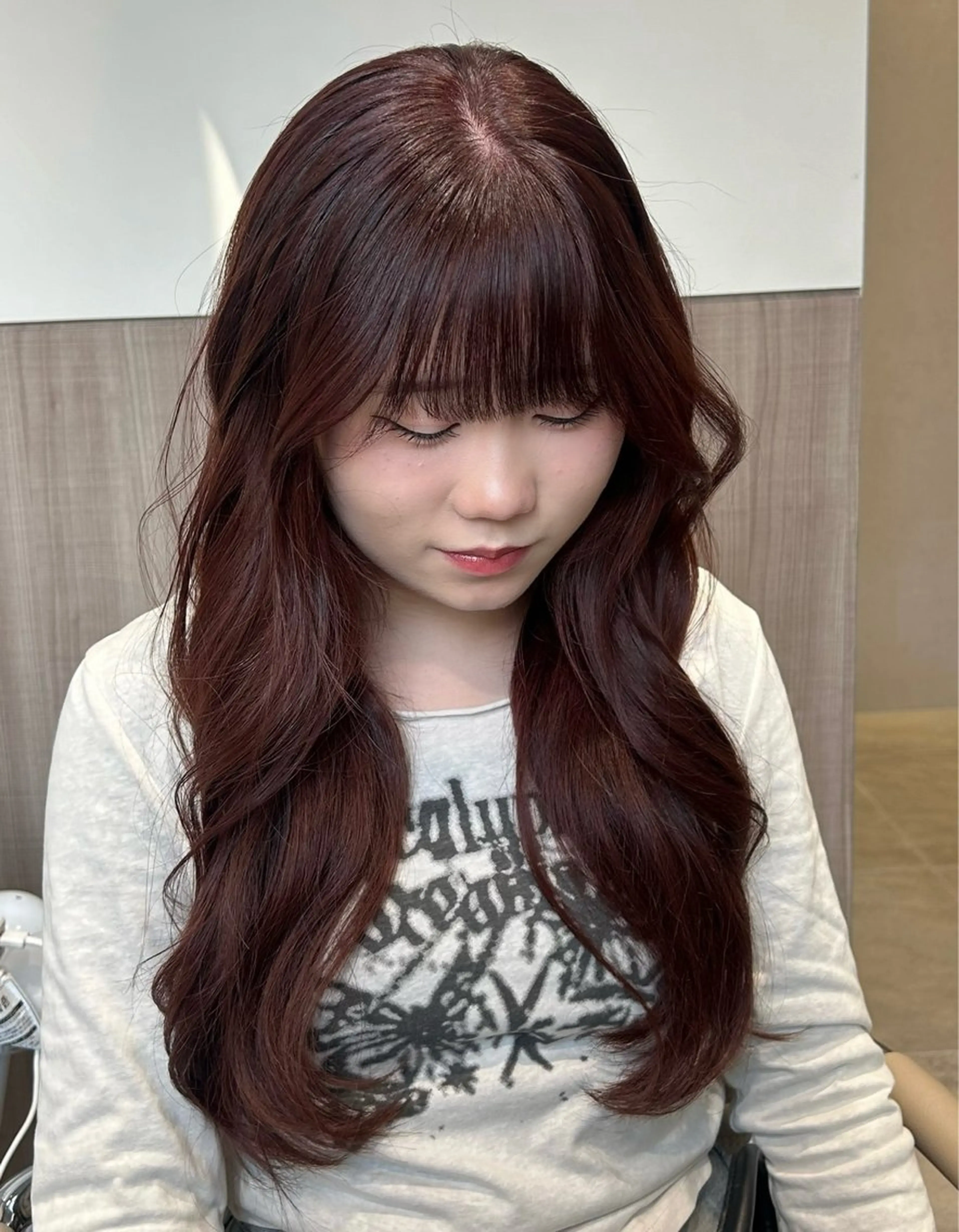 セミロング カラー ヘアアレンジ メンズ Salowin原宿ash所属・‎透明感×艶髪 ‎🫒maki🎀のヘアスタイル