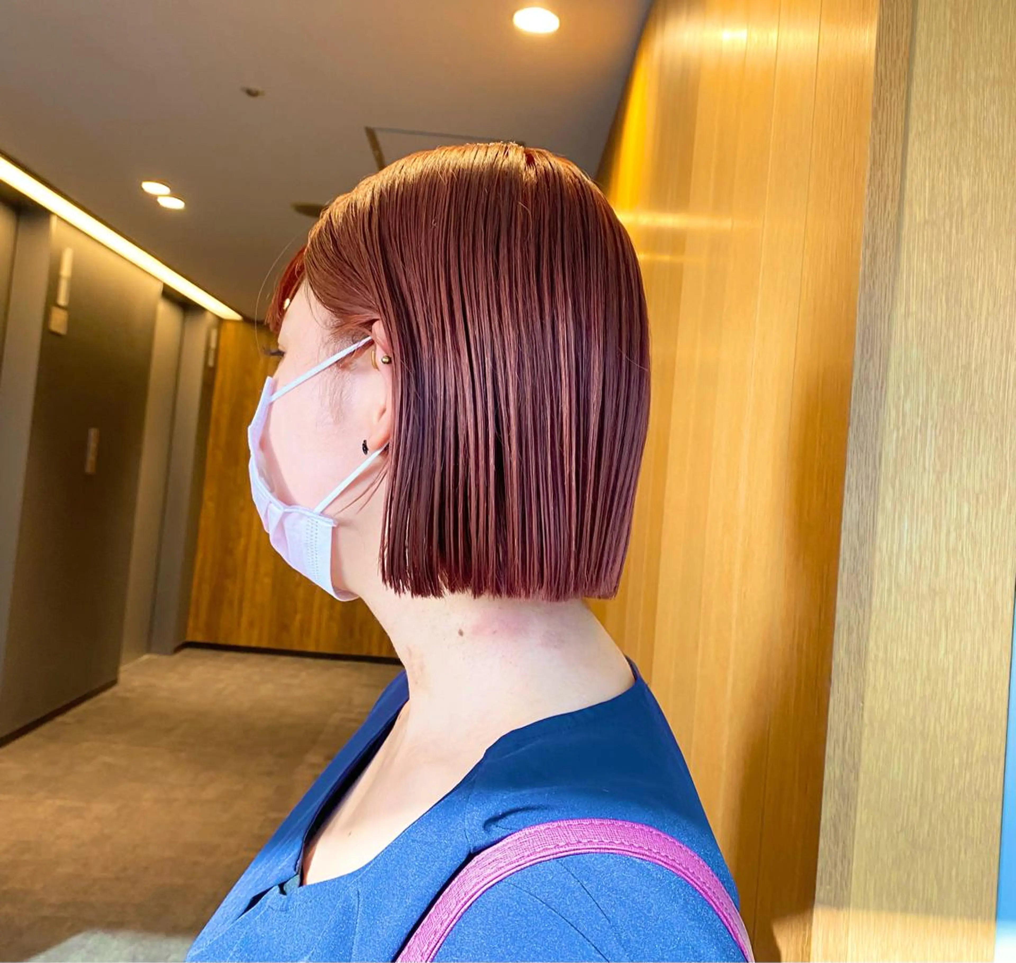 ショート デザインカラー/ボブ ブリーチカラー/ユリのヘアスタイル