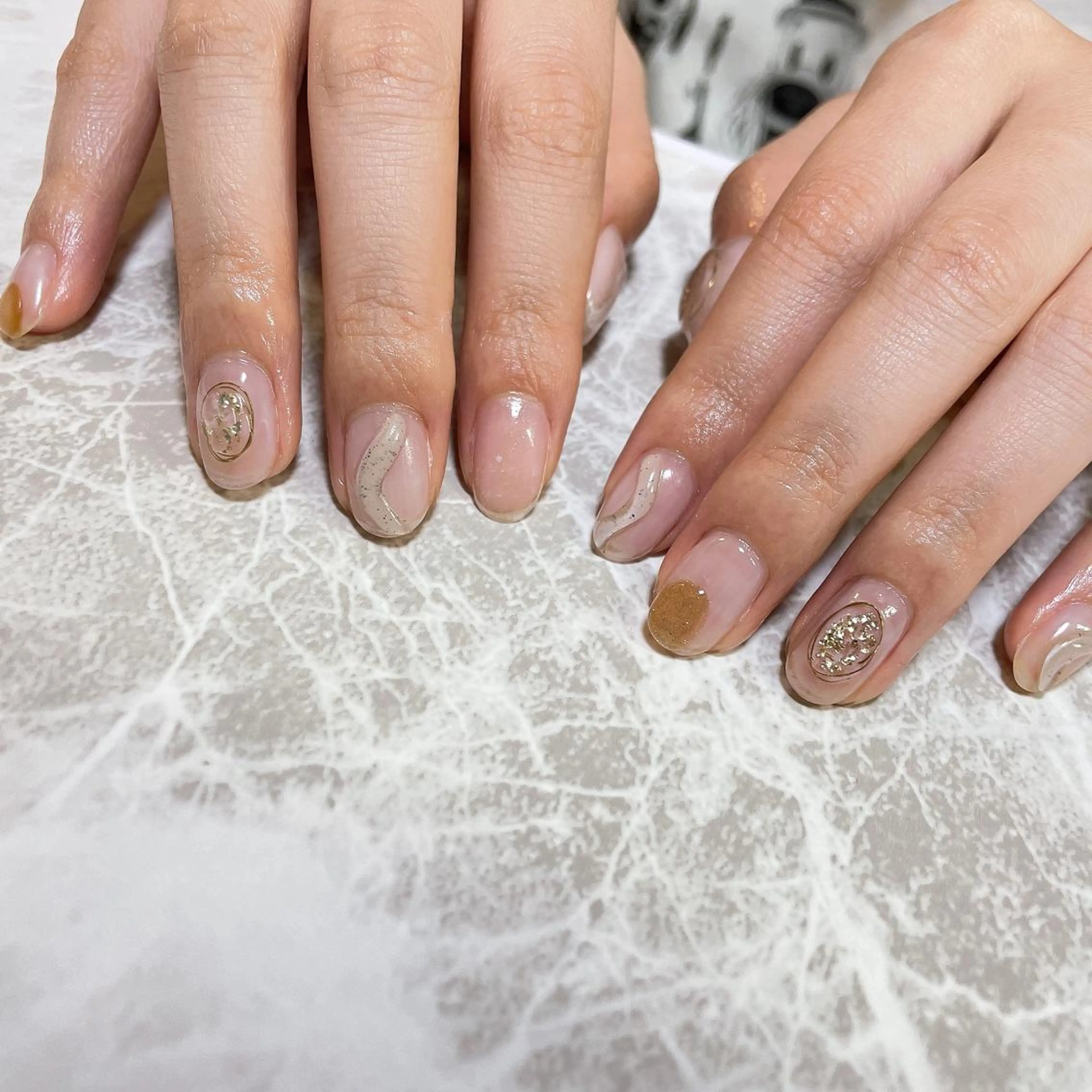 ネイル クリアネイル ニュアンスネイル ハンドネイル K's nail kotoeのネイルデザイン