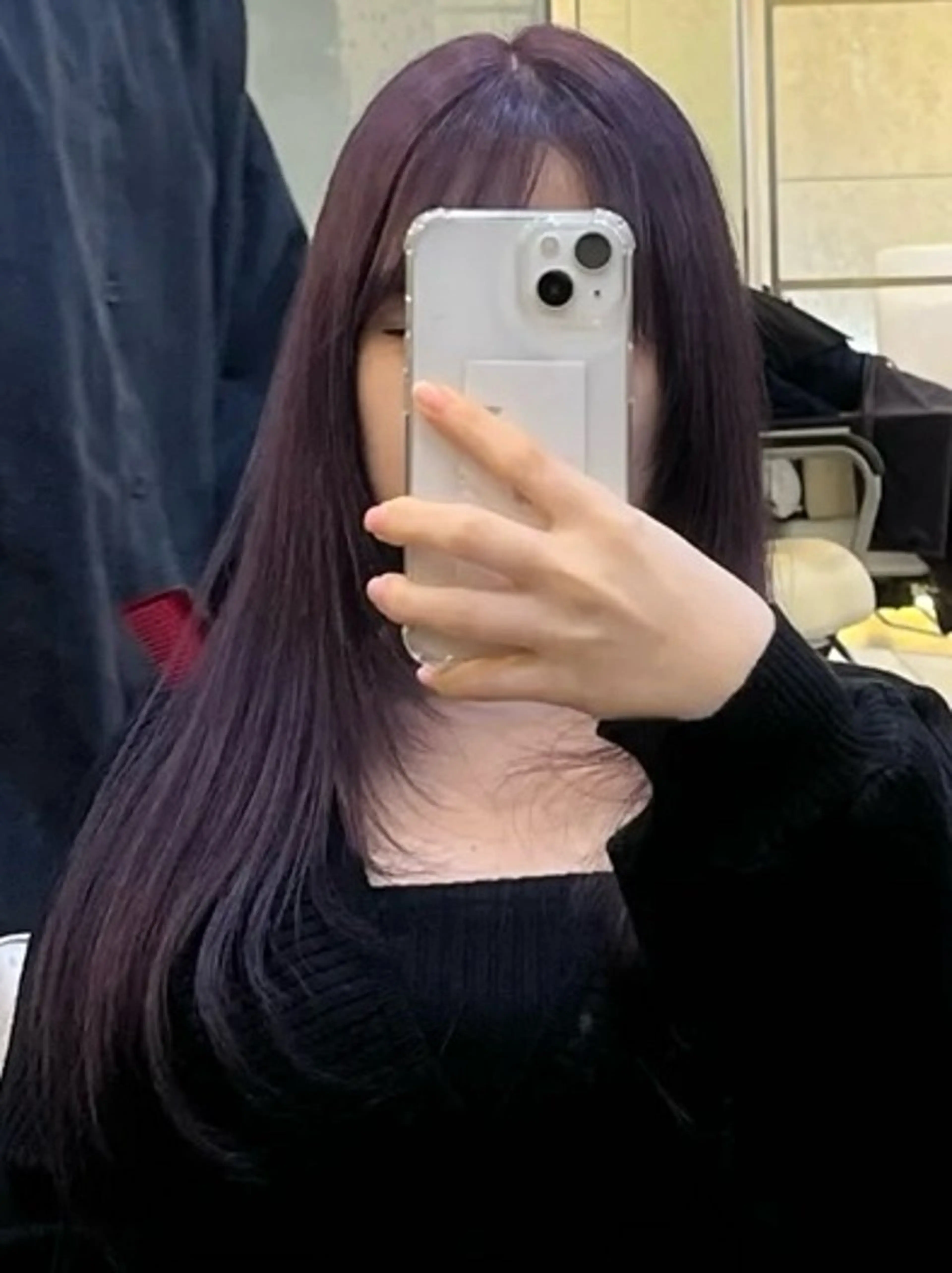 ロング カラー ワンレンボブ ショートボブ ベージュカラー ブリーチ ケアブリーチ カット ヘアカラー トリートメント 🥀透明感カラー/ 髪質改善🥀ユイキのヘアスタイル