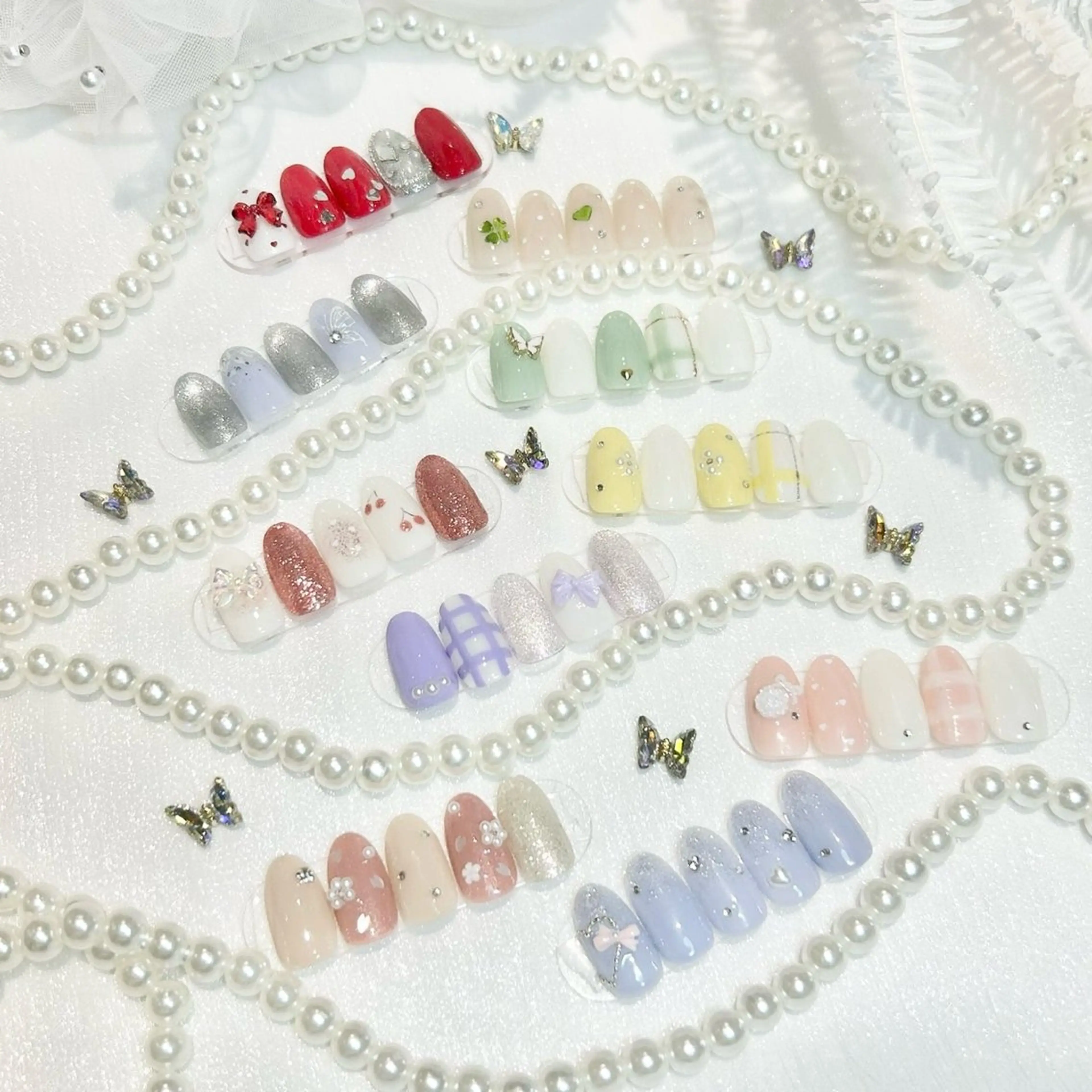 ネイル ブルー ニュアンスネイル ハンドネイル WISTERIA reikaのネイルデザイン