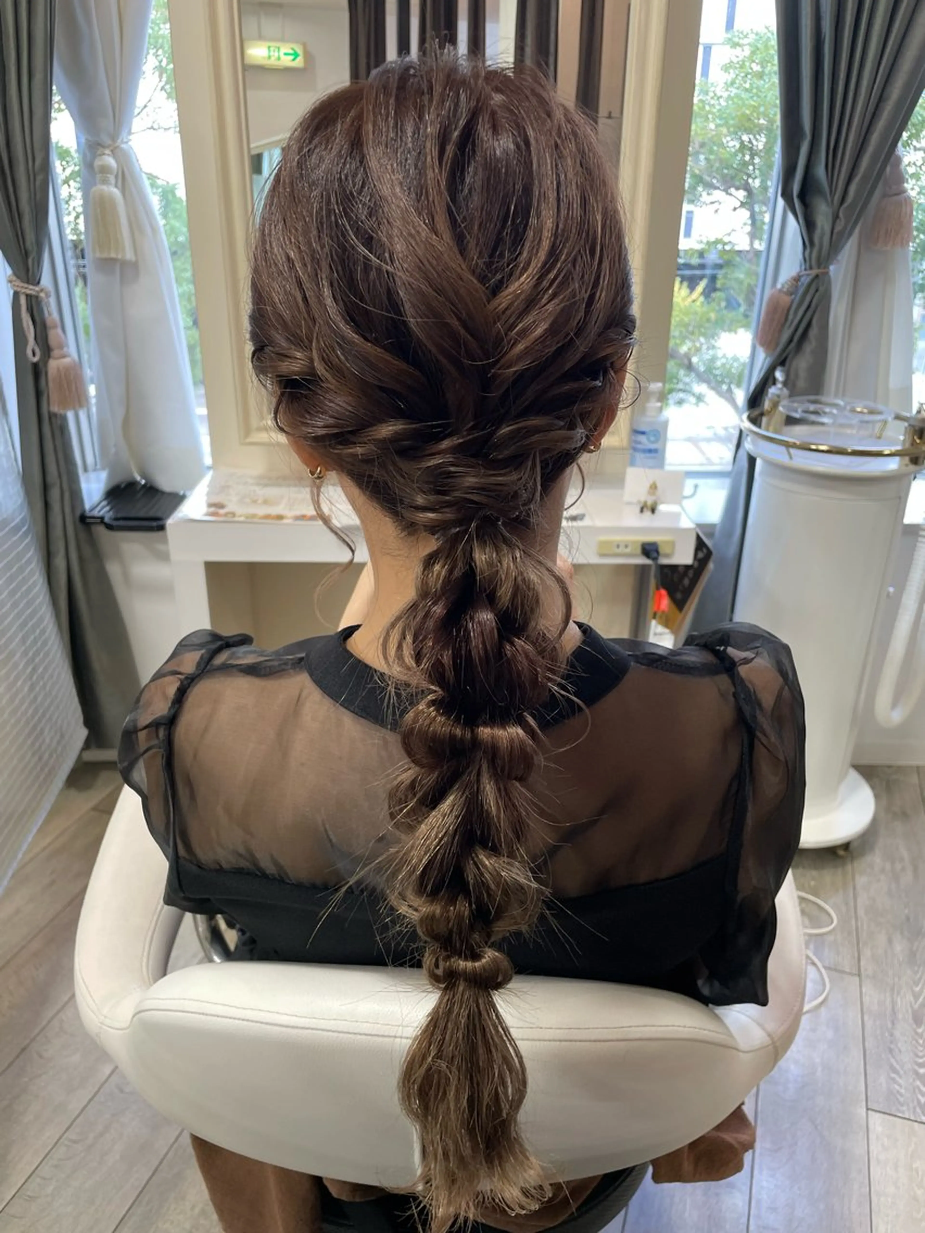 ロング 豊田 智美のヘアスタイル