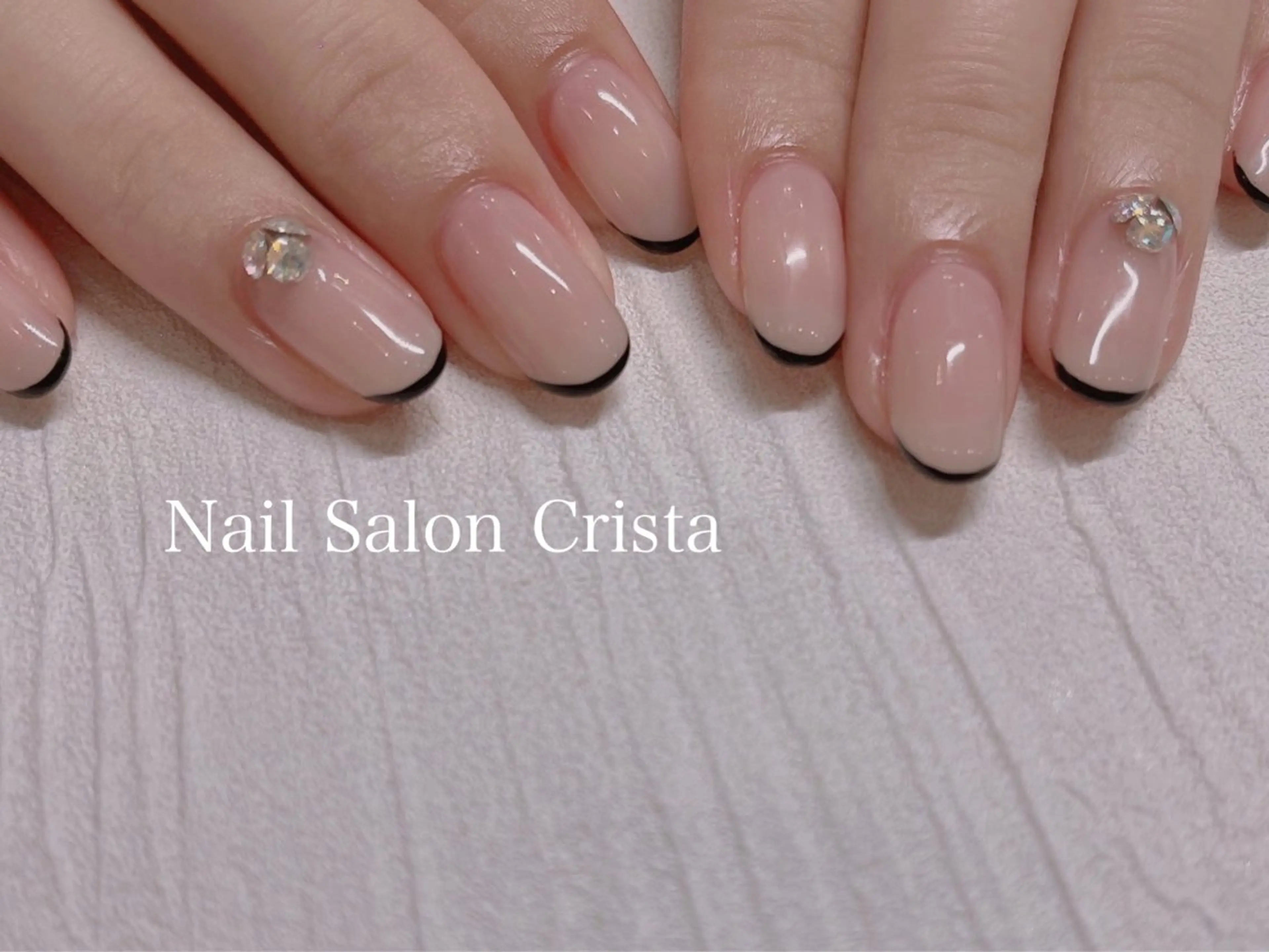 ネイル フットネイル ジェルネイル マグネットネイル オフィスネイル ワンカラーネイル CRISTA MOMOのネイルデザイン
