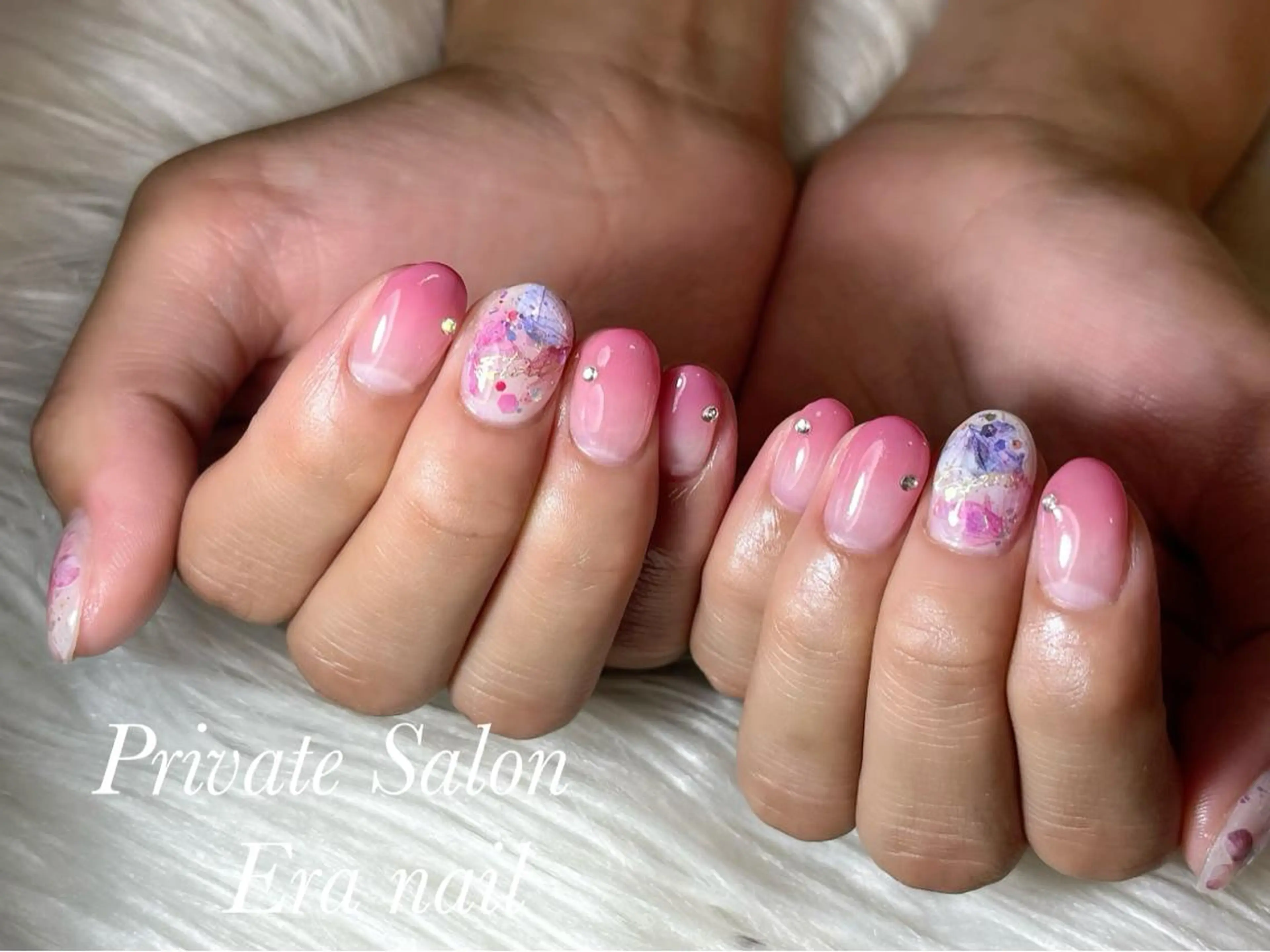 ネイル ピンク Era nailのネイルデザイン