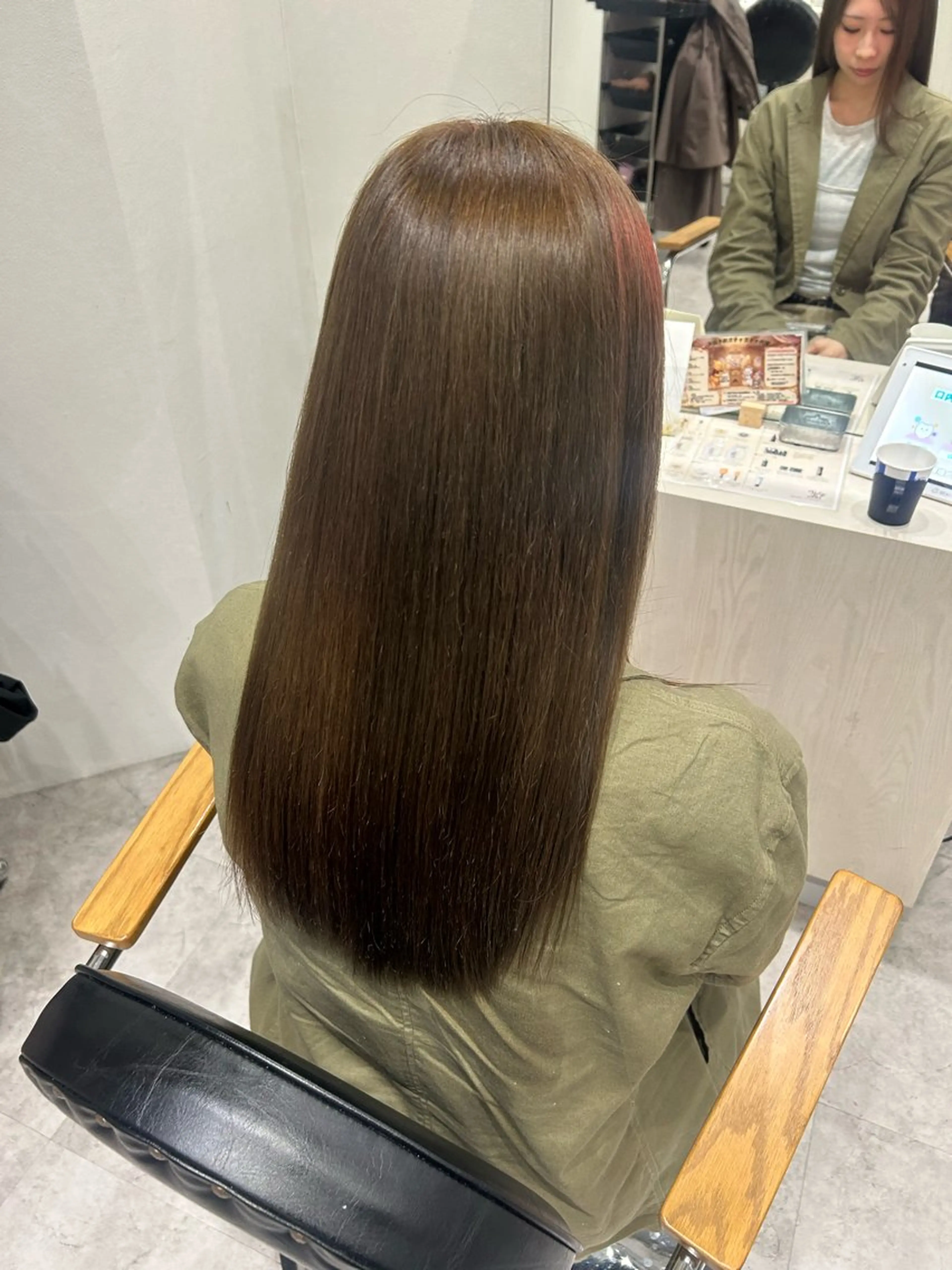 セミロング カラー ヘアアレンジ ブリーチ ダブルカラー ブリーチなしカラー ヘアカラー ボブ /ニュアンス/ satomi🧸💖のヘアスタイル