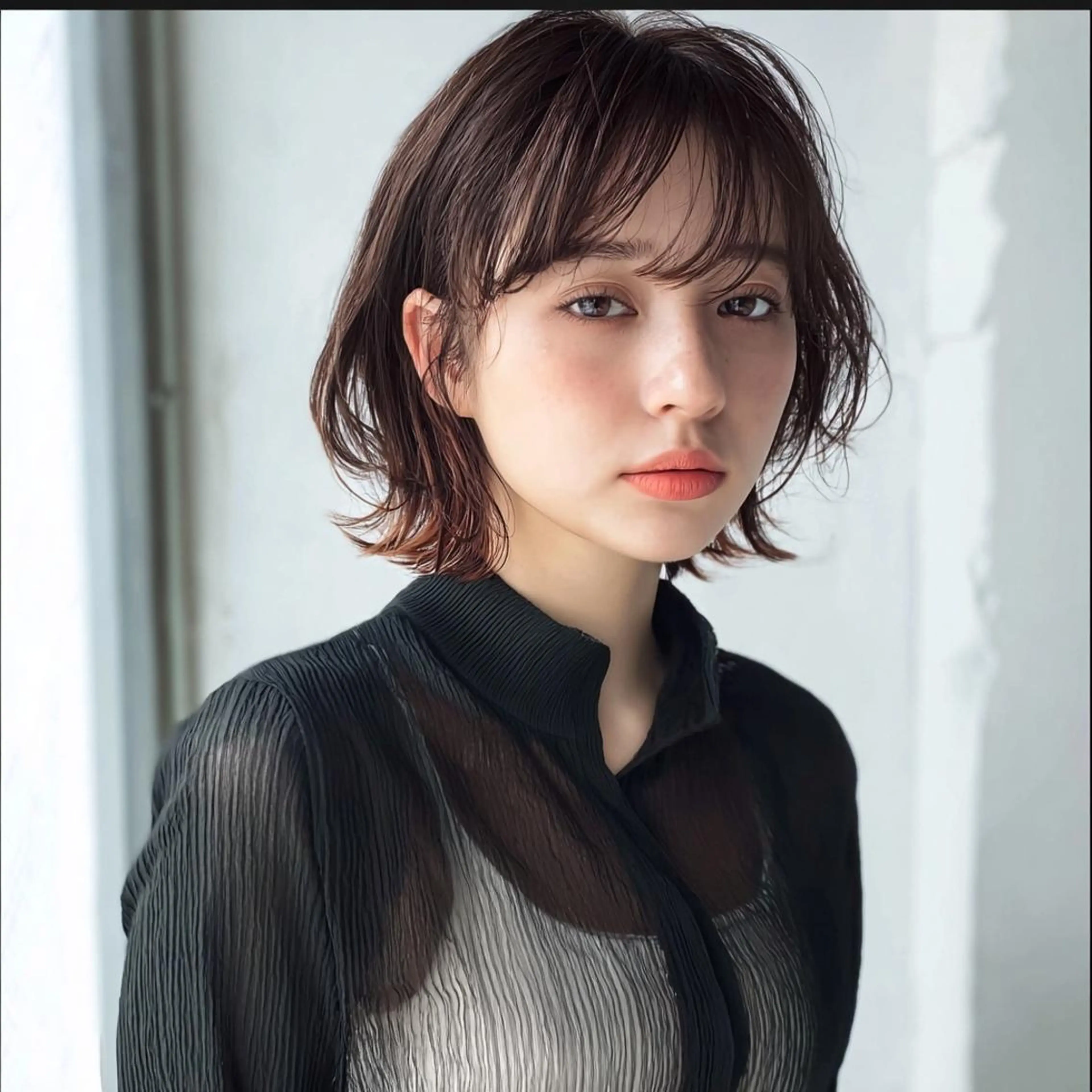 ミディアム 女性カット🌀 カラー⭐️大坂望心のヘアスタイル