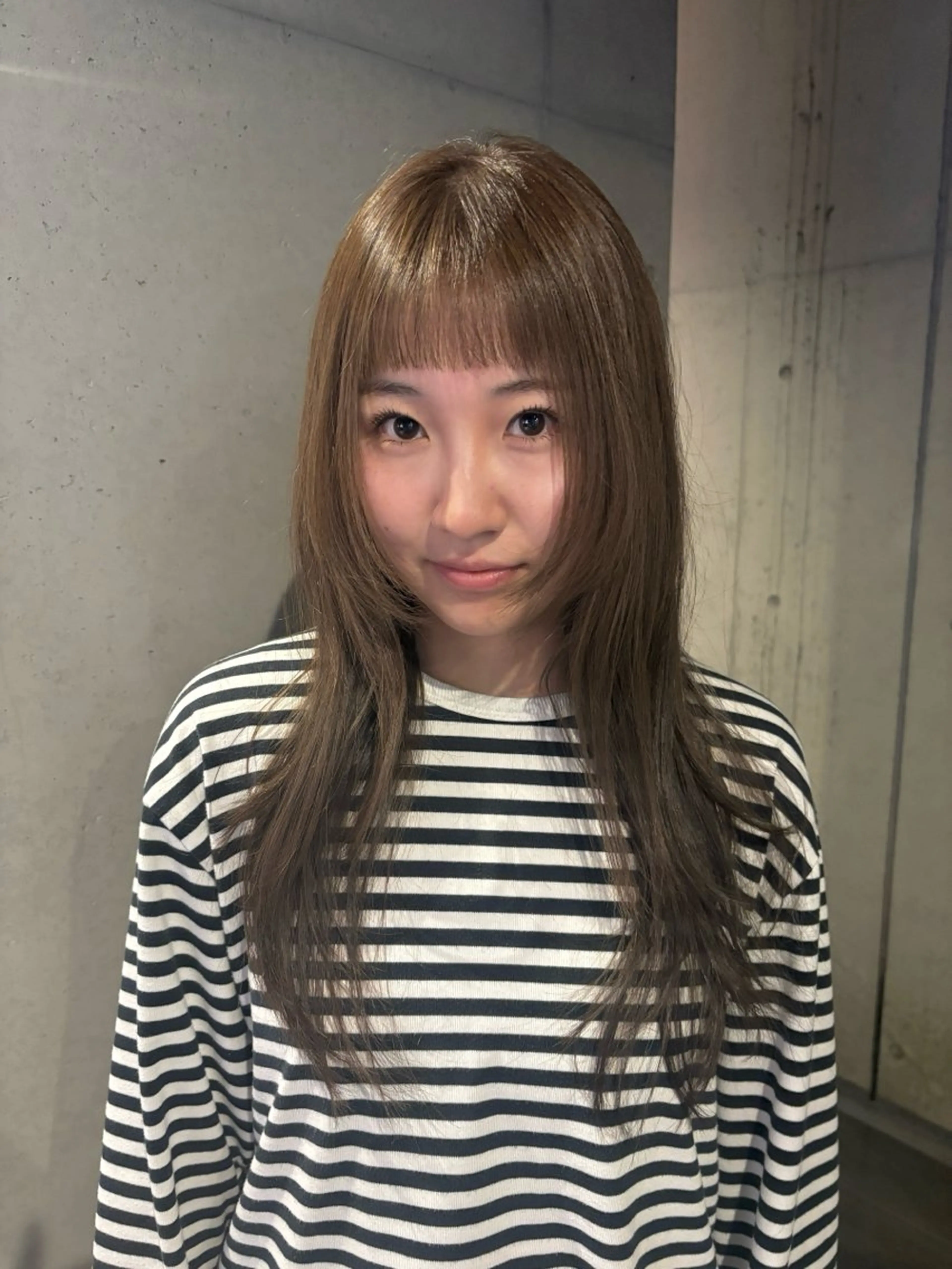 ロング カラー カット ヘアカラー トリートメント 韓国ヘア/wカラー レイヤー/RIN🎀のヘアスタイル