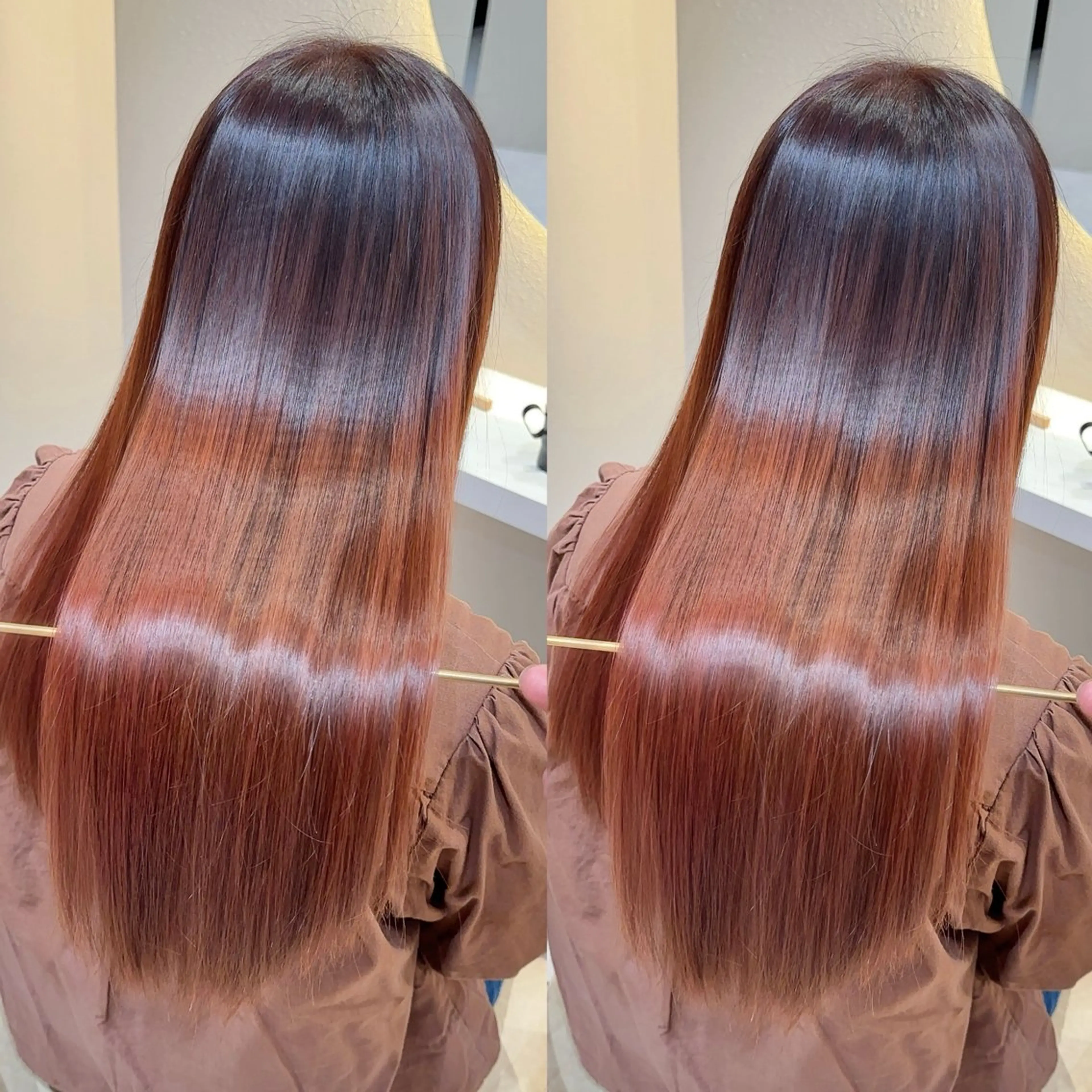 ロング カラー カット ヘアカラー 縮毛矯正 縮毛矯正✨🫧 レイヤー川村利幸のヘアスタイル