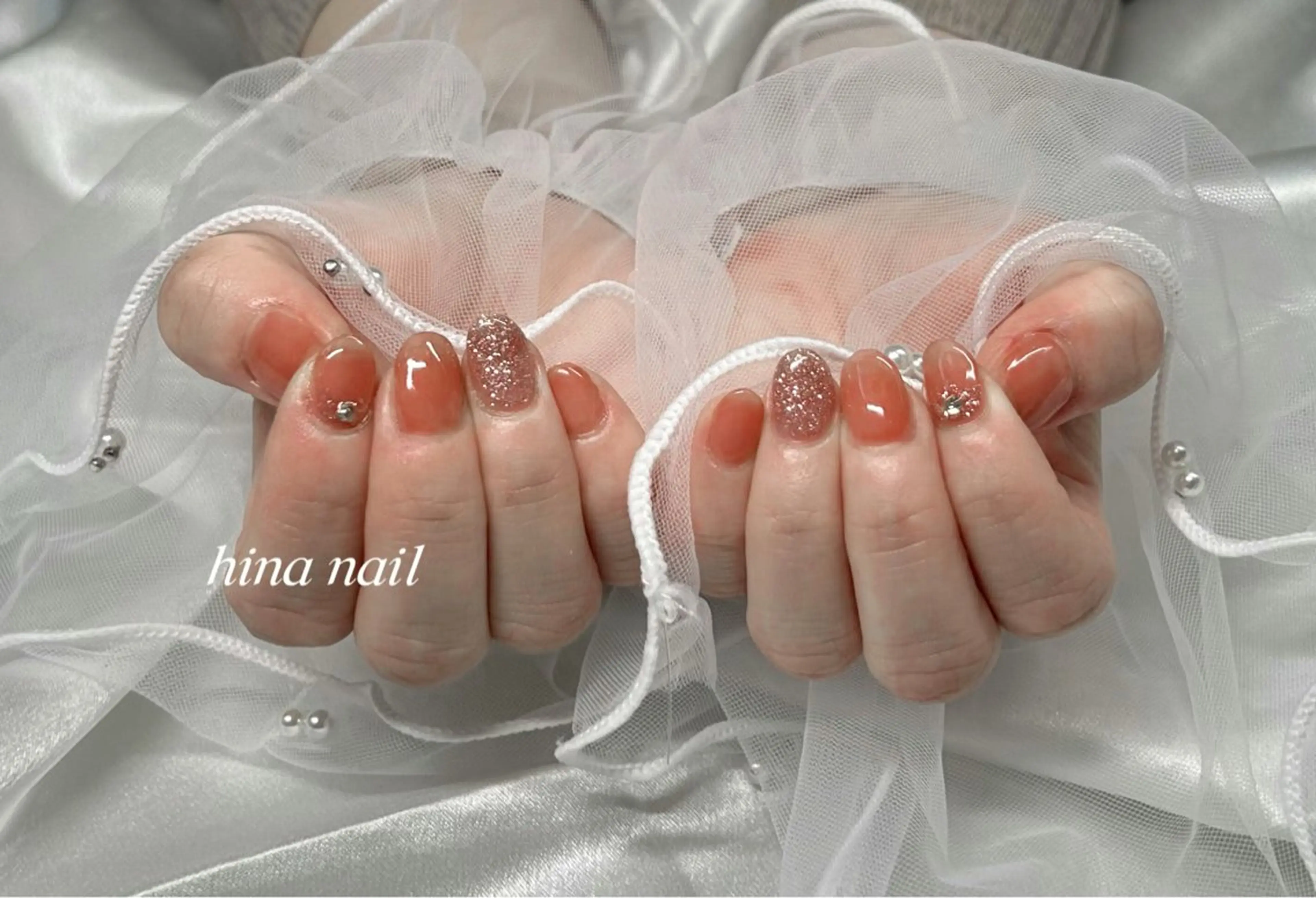 ネイル シンプルネイル ハンドネイル Muguet nail所属・Hina nail 木場のネイルデザイン