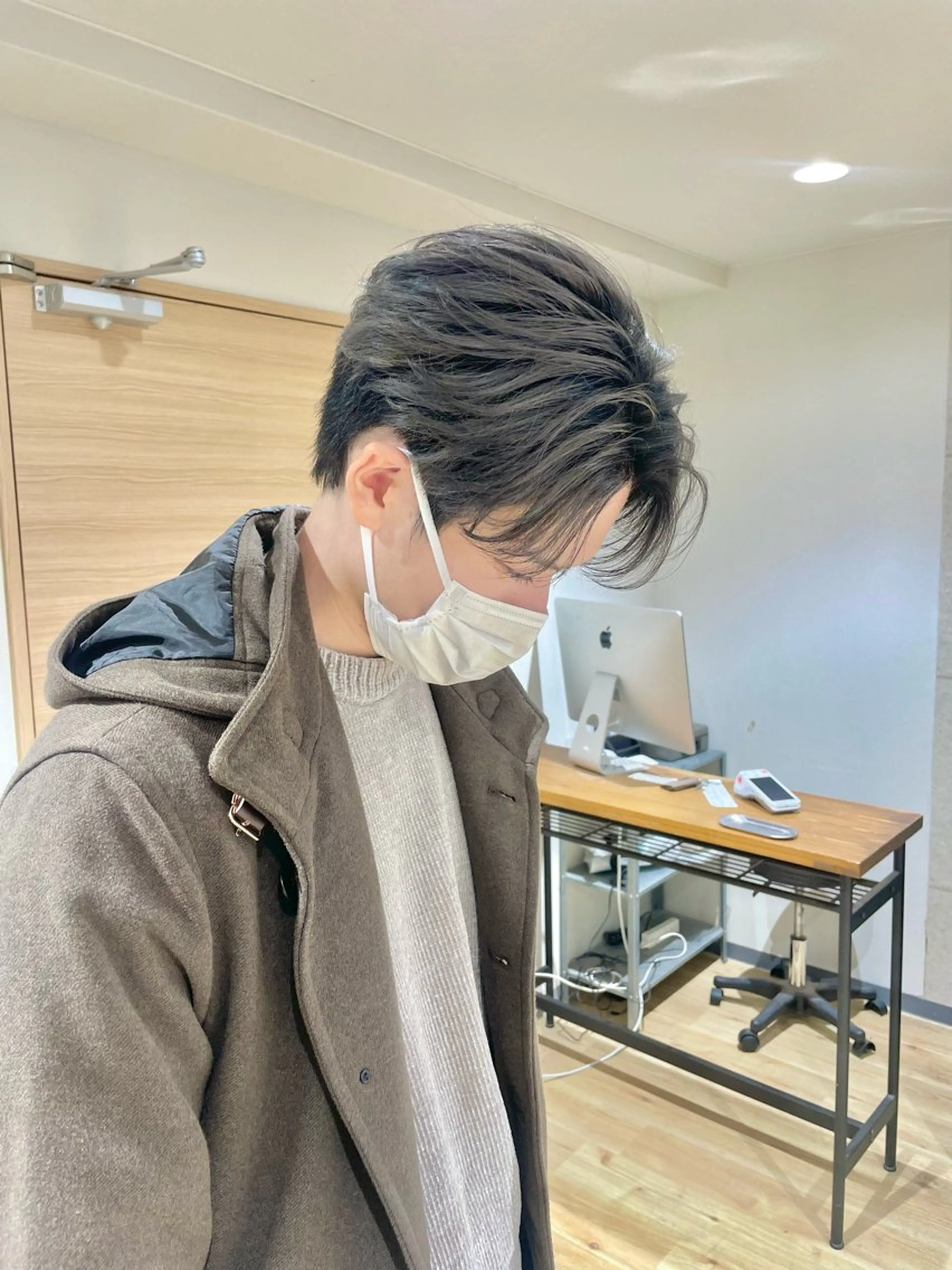 カラー メンズ エビスザキレン／メン ズ／心斎橋🌳のヘアスタイル