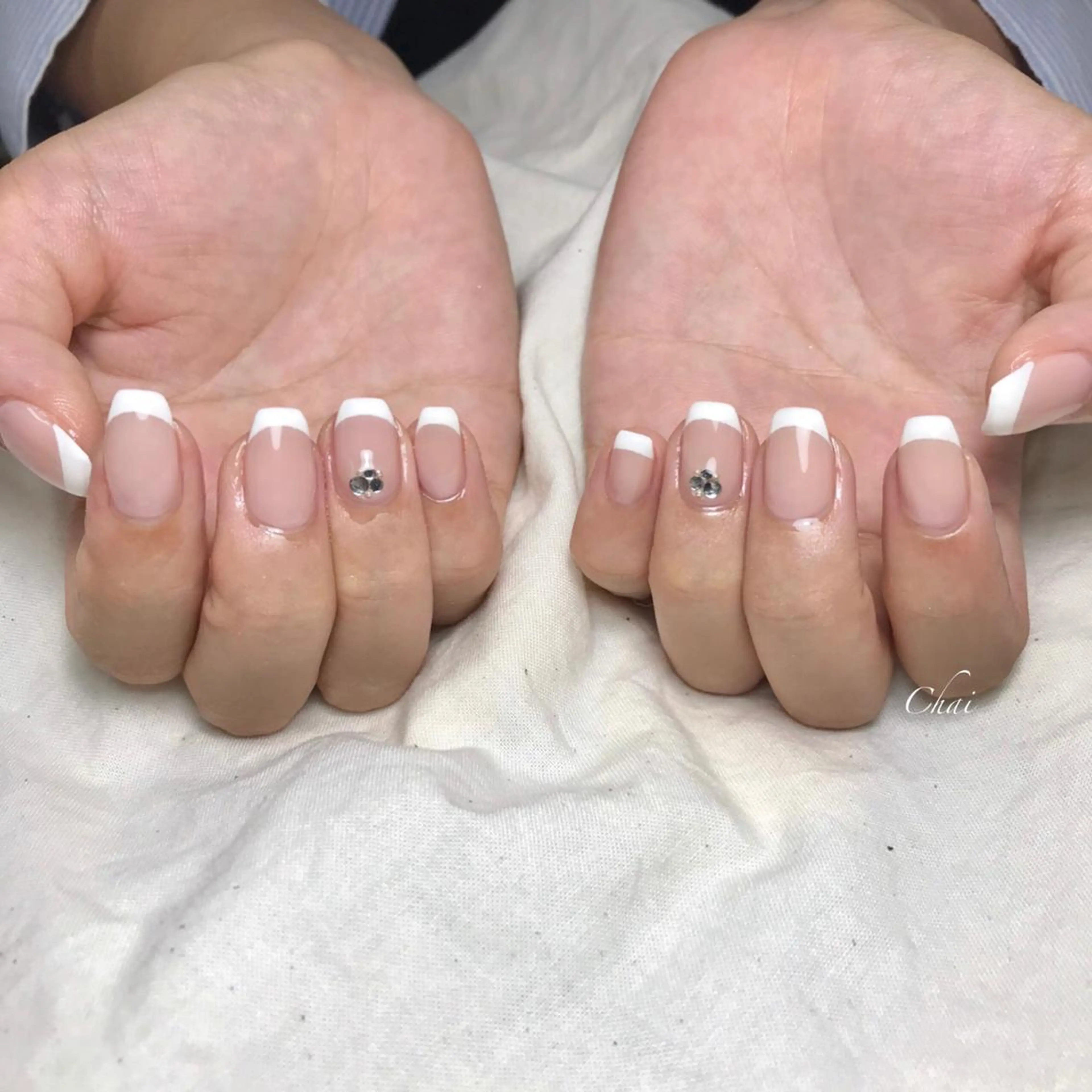 ネイル ストーンネイル ハンドネイル 💅chainail _aiのネイルデザイン