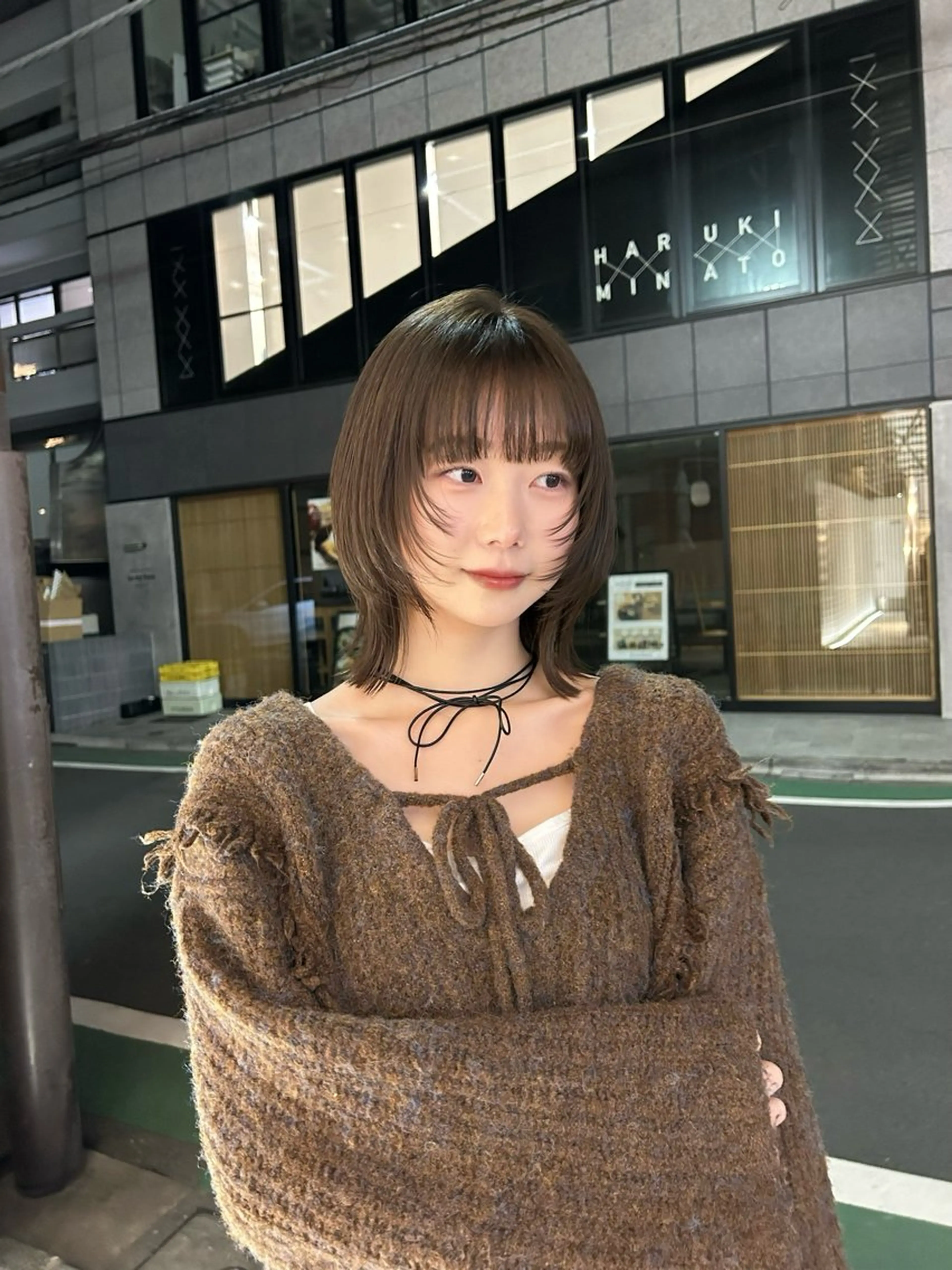 ミディアム レイヤーカット ボブ/ミディアム/表 参道/美容師♡ゆいかのヘアスタイル