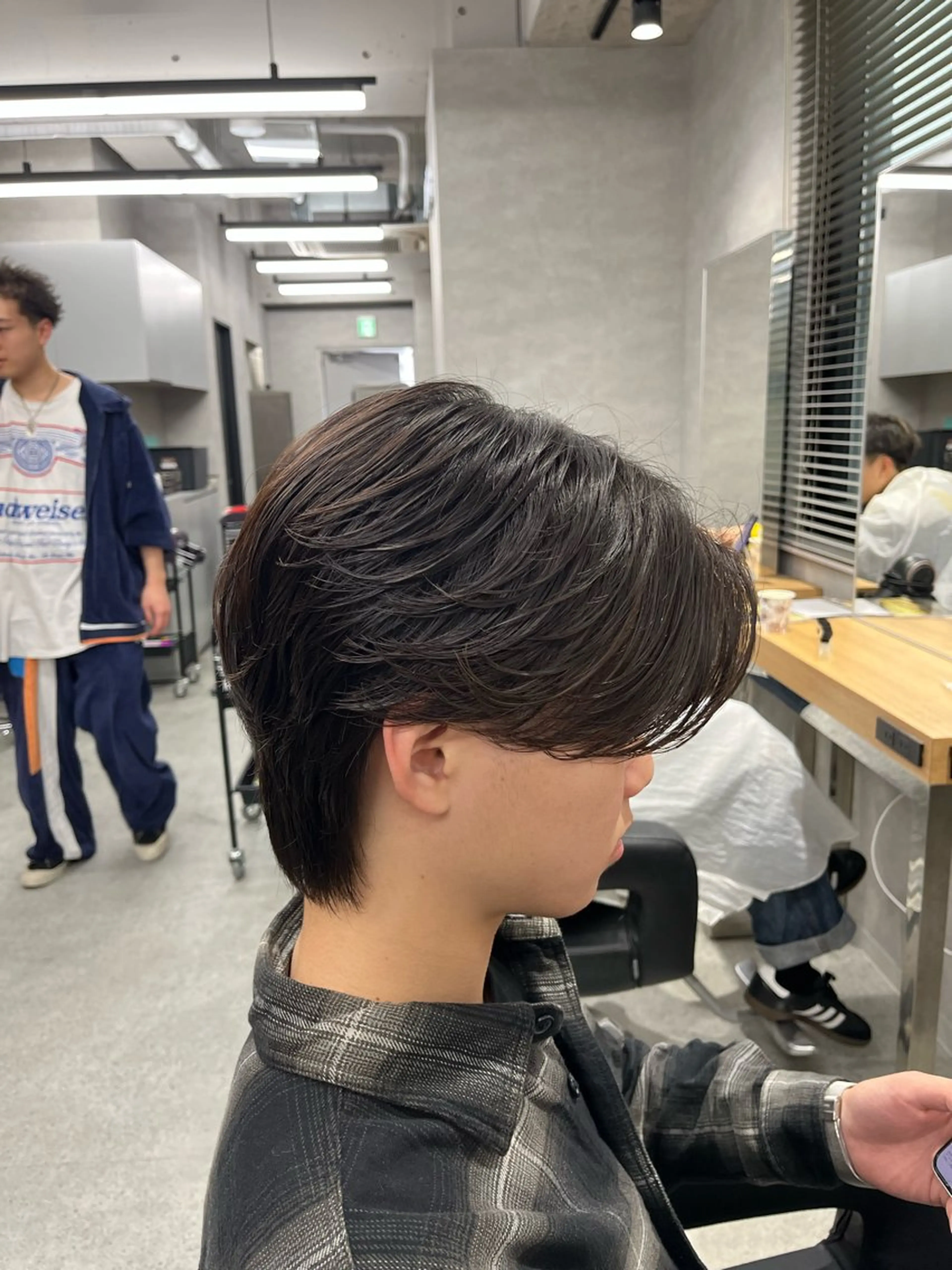 ショート カラー パーマ メンズ センターパート フェザーパーマ メンズパーマ カット パーマ トリートメント ヘアセット 🔥メンズ 特化🔥菊水皐暉🔥のヘアスタイル