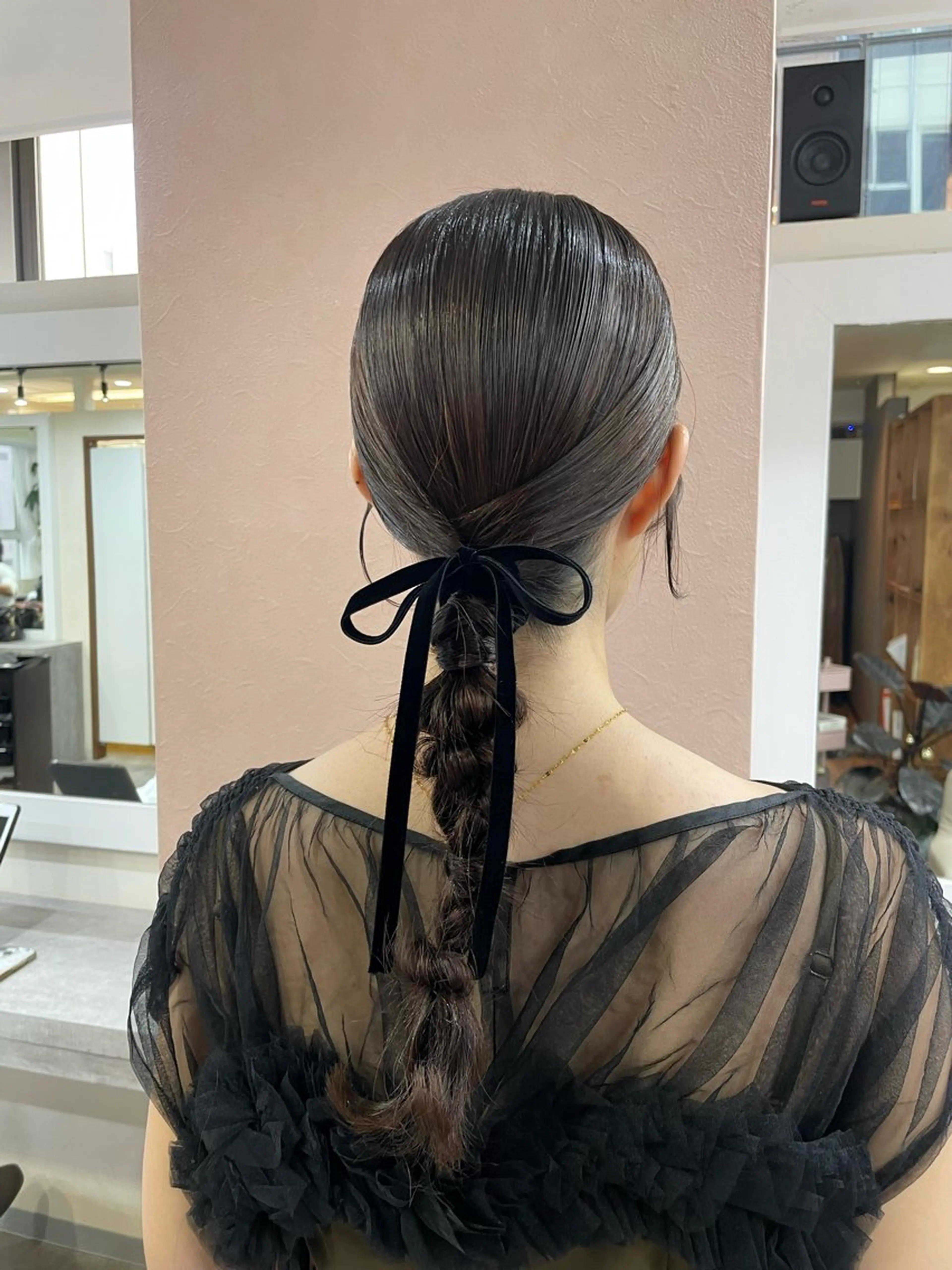 セミロング ヘアアレンジ ヘアセット 韓国風パーマ/ヘア セット/店長みづきのヘアスタイル