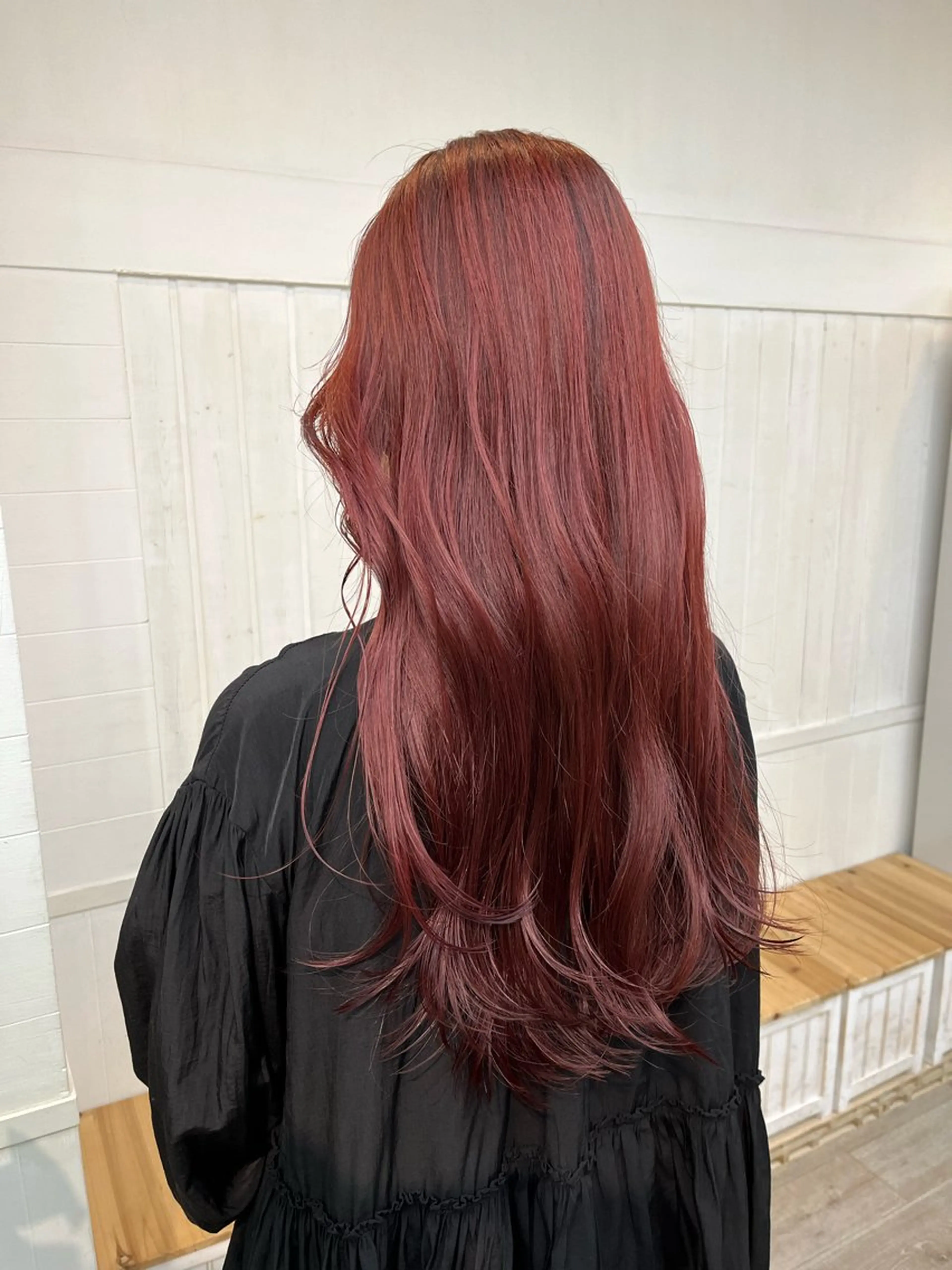 ロング カラー パーマ ヘアアレンジ ブリーチ 透明感カラー ダブルカラー ブリーチなしカラー 二ヶ月綺麗が続く デザイン/星野六三四のヘアスタイル