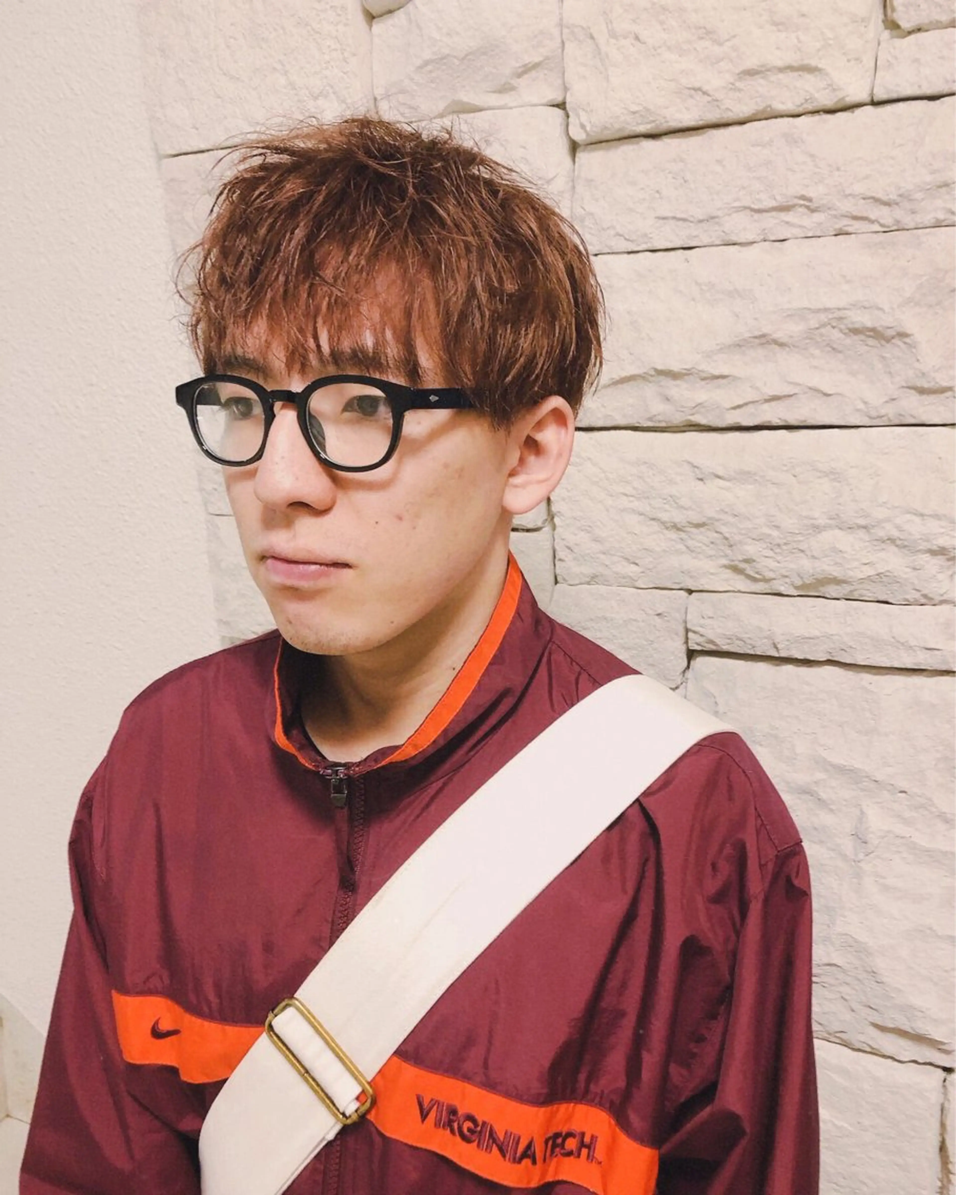 カラー ヘアアレンジ メンズ ブラウンカラー オレンジ オレンジブラウン カット ヘアカラー トリートメント ヘアセット メンズ特化✂️栗原 侑也のヘアスタイル