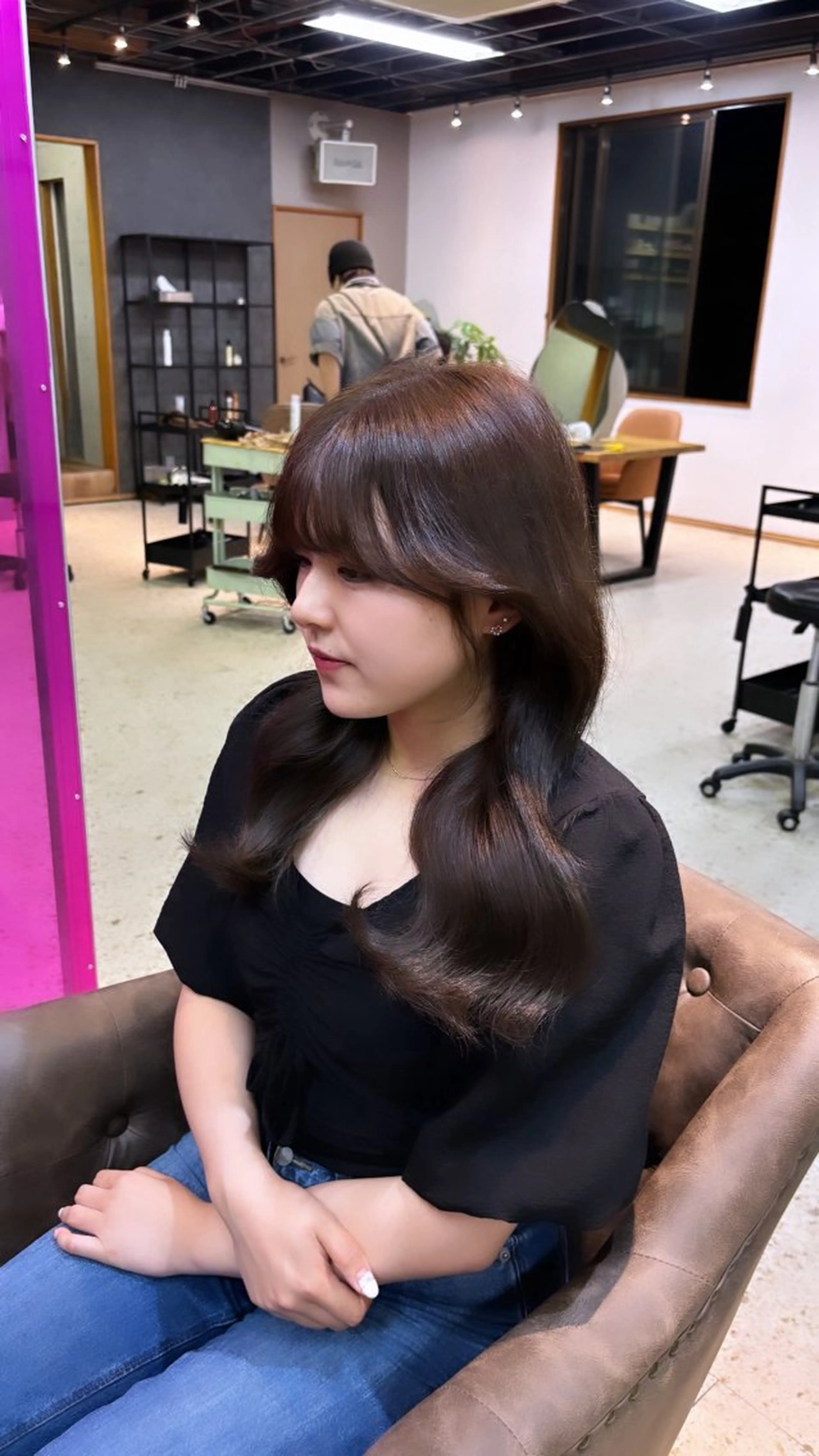 ロング カラー ブラウンカラー グレージュ Rinka 🎀🐇のヘアスタイル