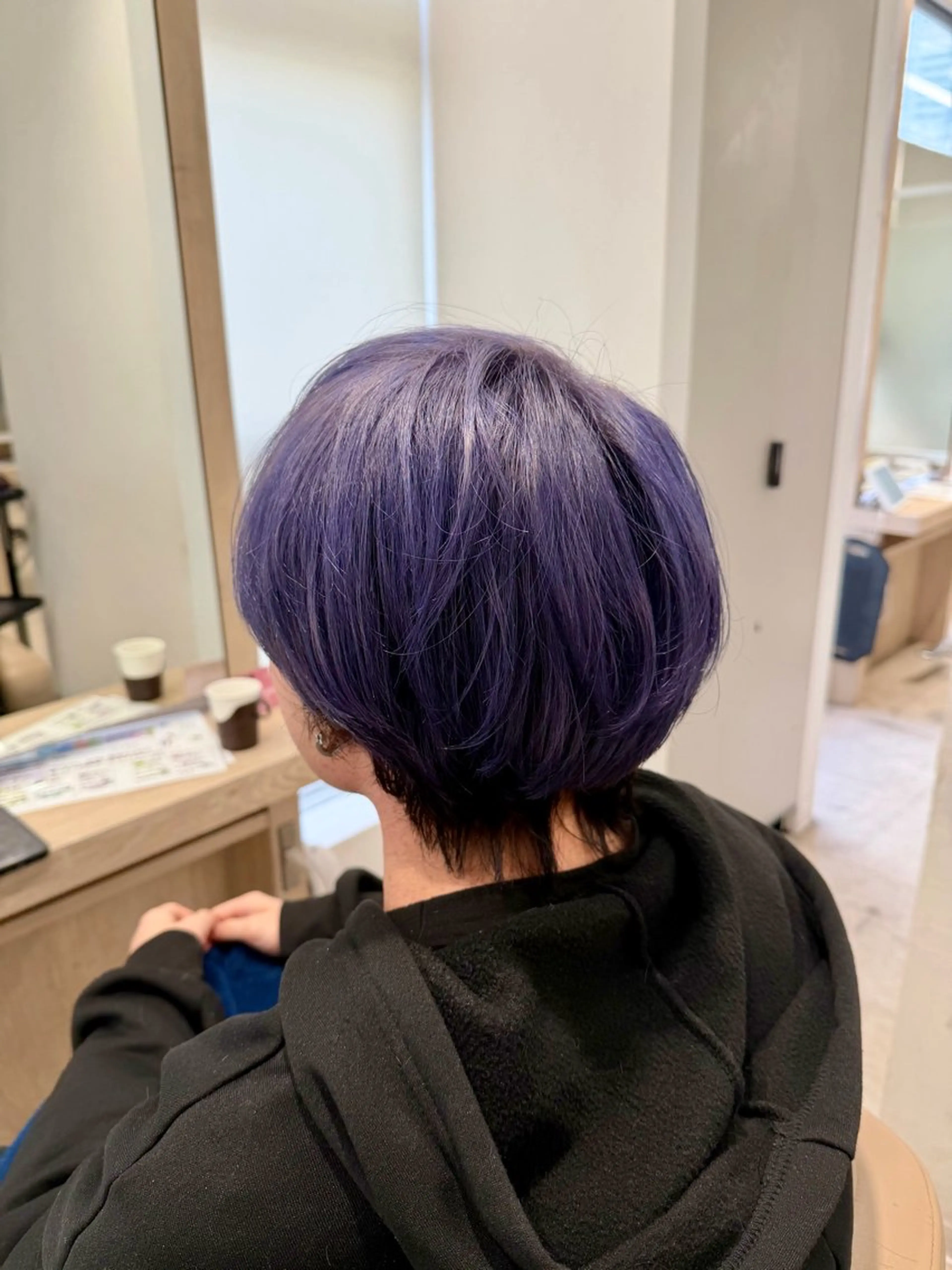 カラー メンズ ブルーカラー ブルーバイオレット 透明感カラー バイオレットカラー カット ヘアカラー トリートメント EARTH菊名店👾 ひらのすぐるのヘアスタイル