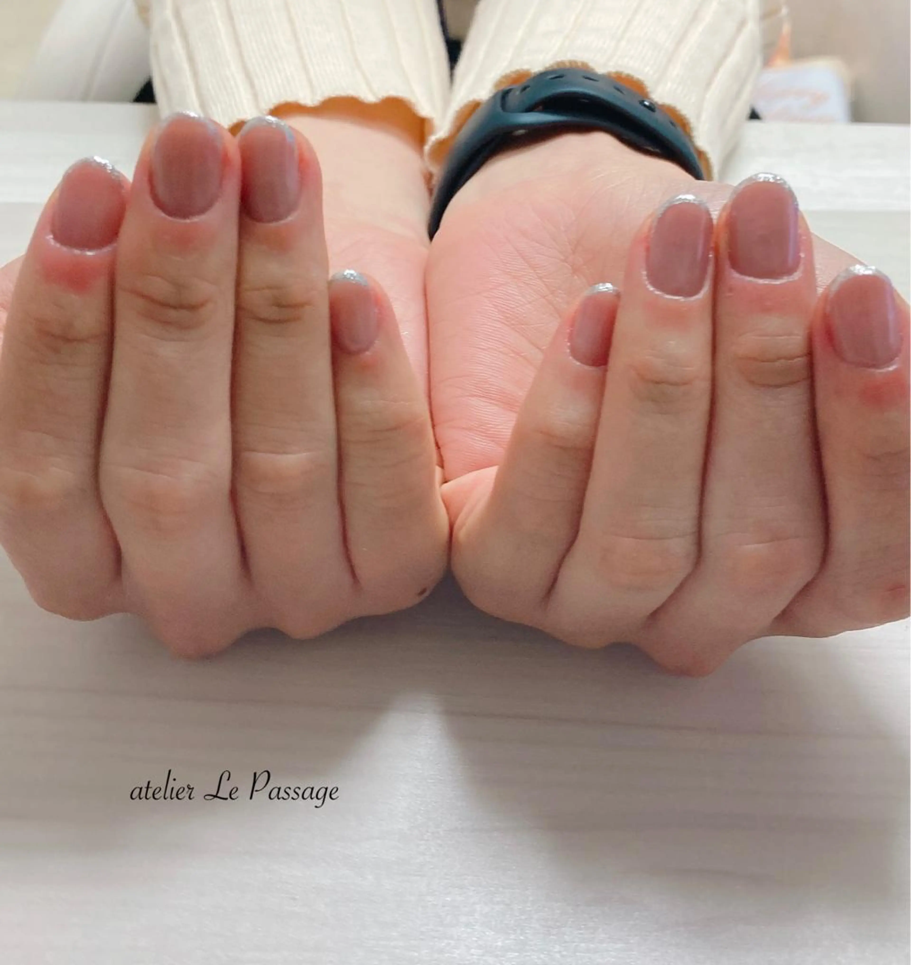 ネイル フレンチネイル ジェルネイル グラデーション キラキラネイル ラメ(グリッター) ハンドネイル h nakatsukaのネイルデザイン