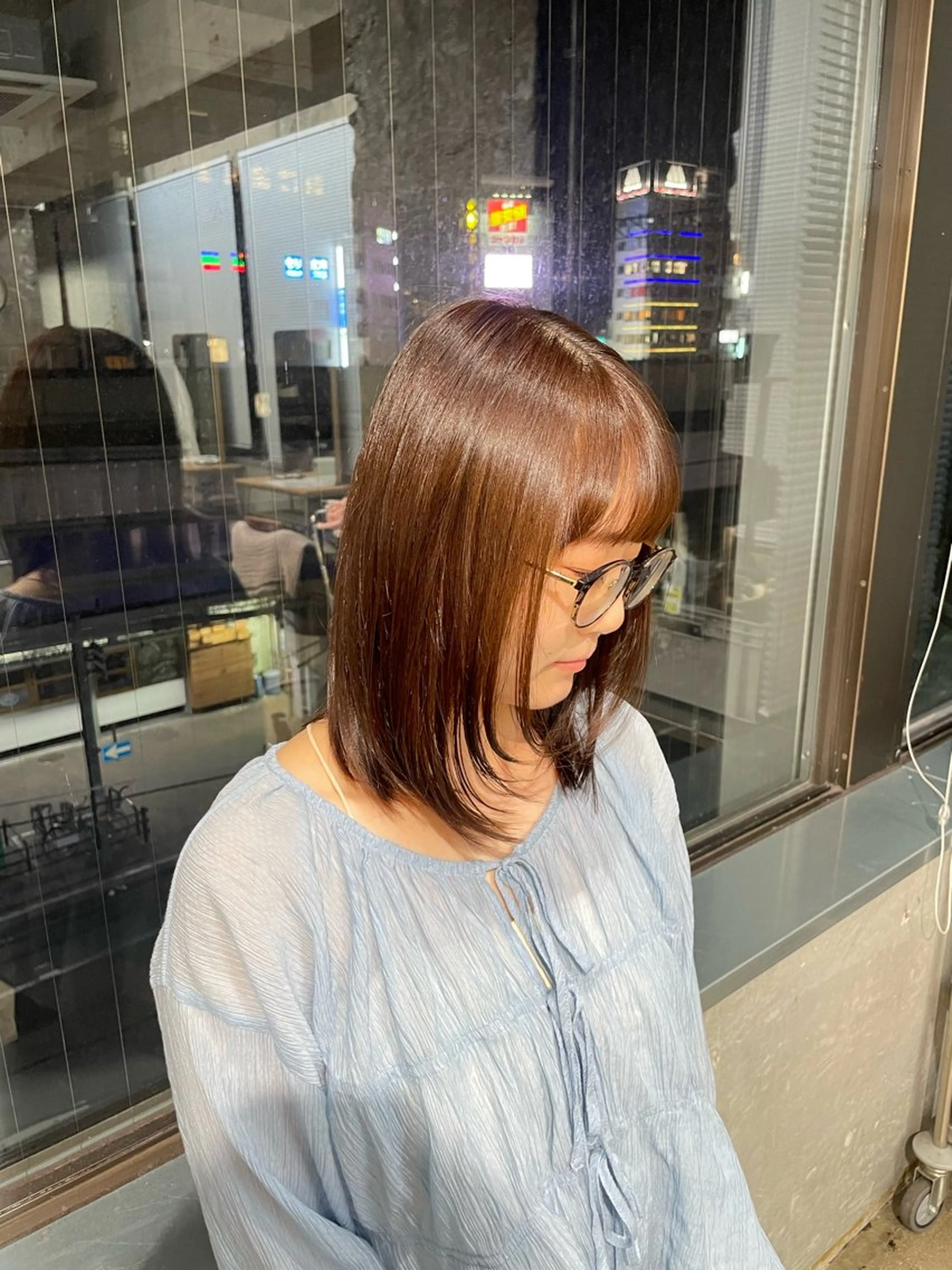 ミディアム アライ レンカのヘアスタイル