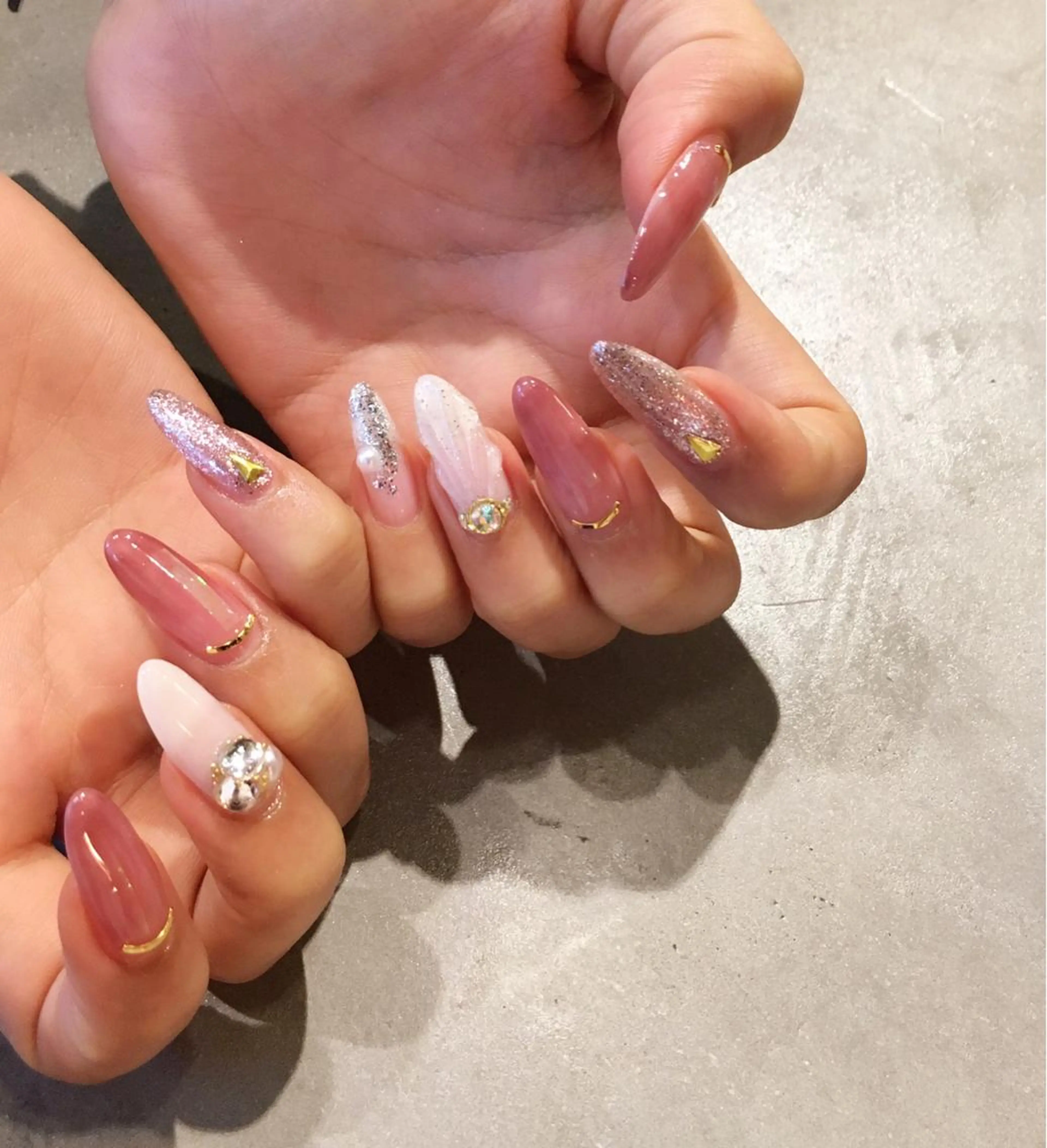ネイル アートネイル 長さ出し ジェルネイル ロングネイル マットネイル ハンドネイル nail salon Soeurのネイルデザイン