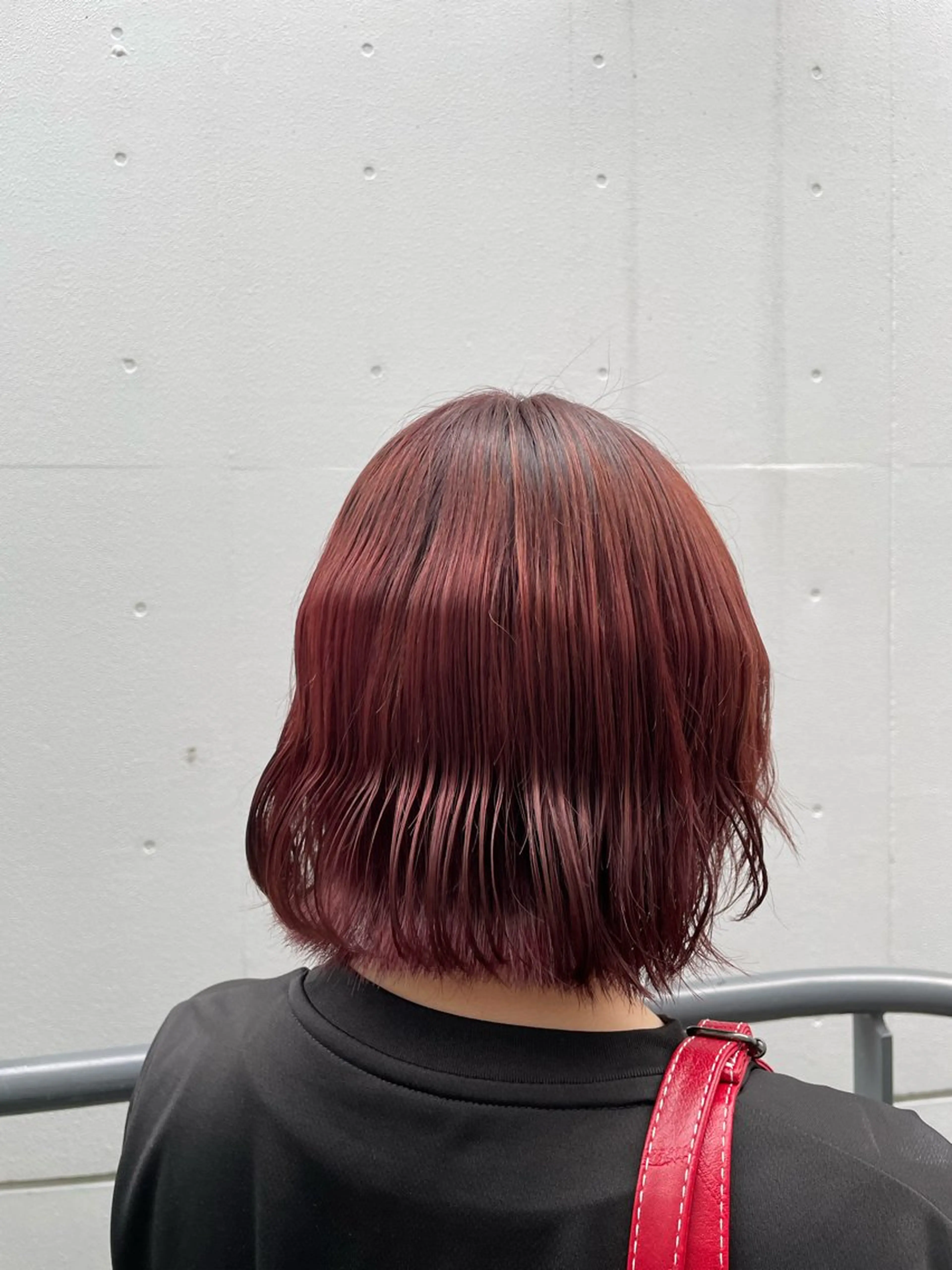 ミディアム カラー ブリーチ 透明感カラー ブリーチなしカラー レッドカラー ヘアカラー トリートメント 🌼ブリーチ/個性派 ヘアセットMei🌼のヘアスタイル