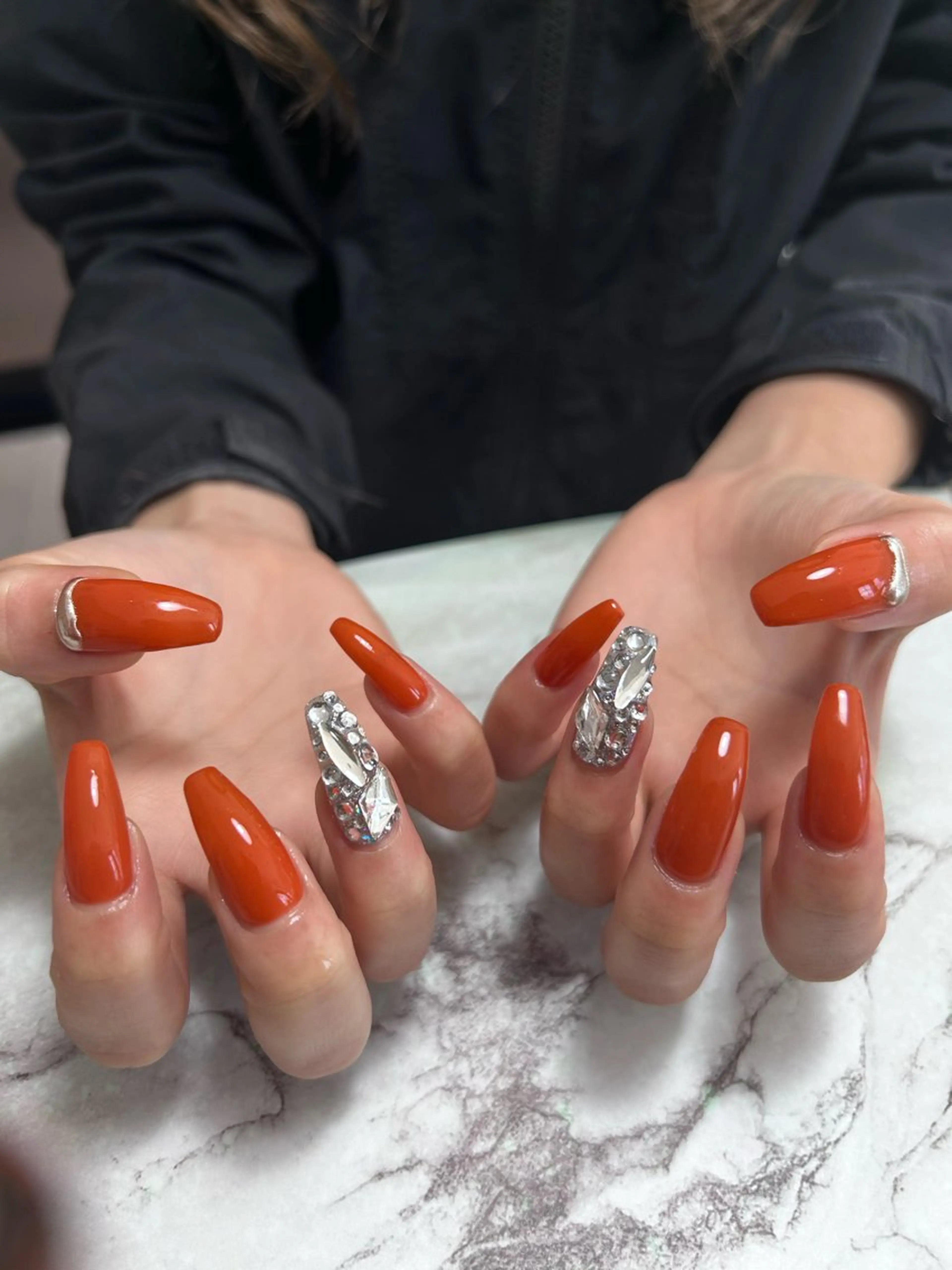 ネイル ロングネイル ハンドネイル フットネイル TESORO nailのネイルデザイン