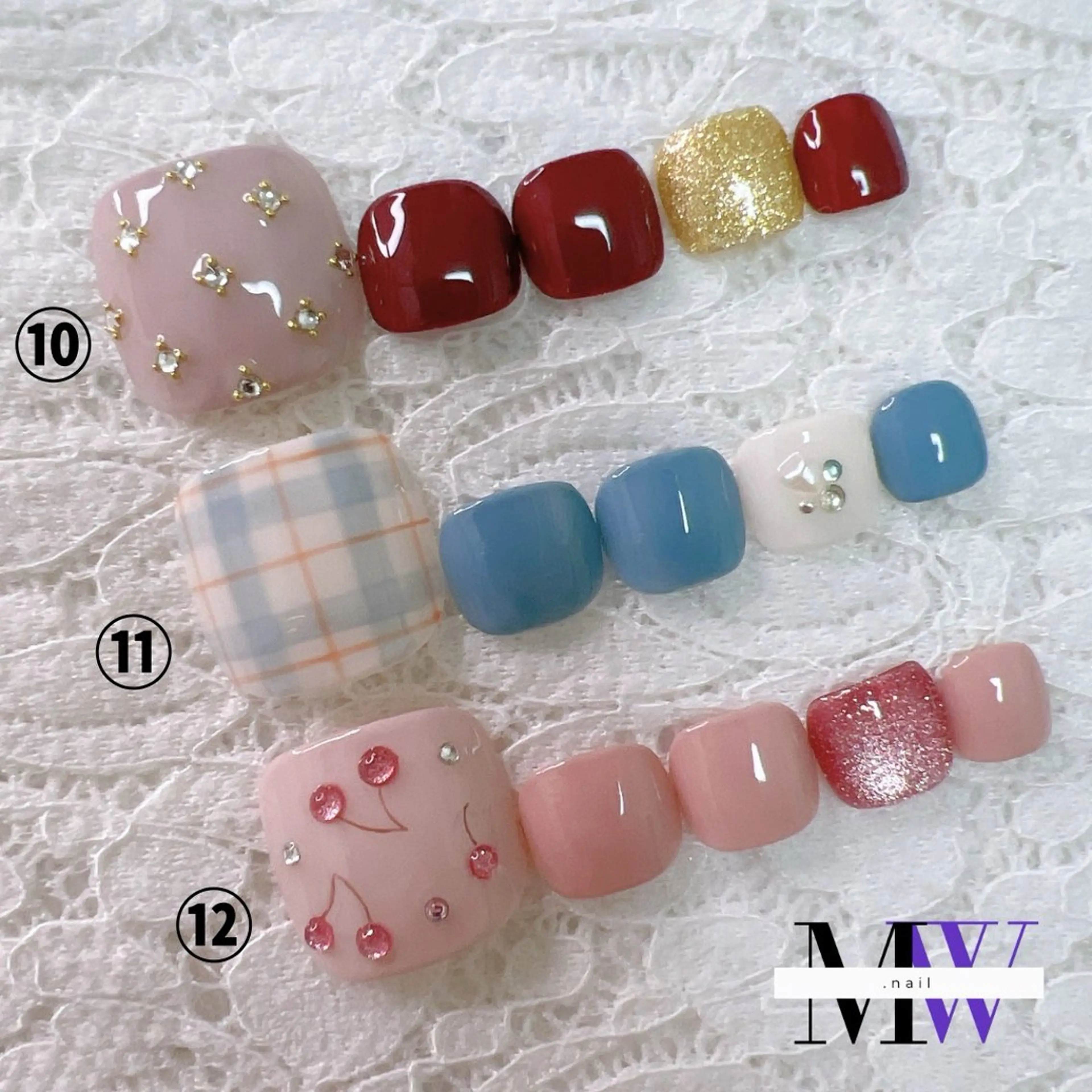 ネイル アートネイル フットネイル ジェルネイル フットネイル MW .nailのネイルデザイン