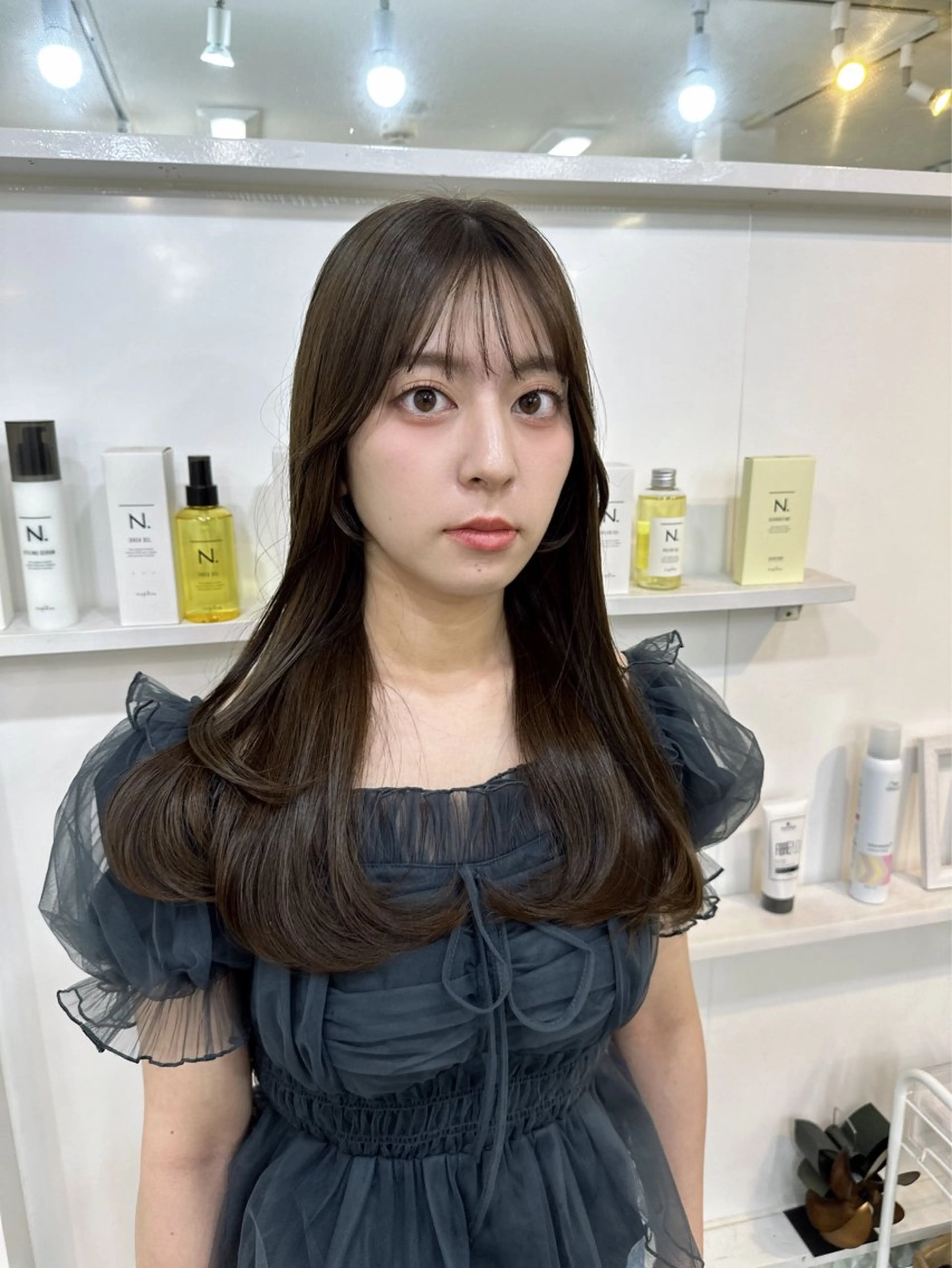 ロング カラー カット ヘアカラー トリートメント 髪質改善/レイヤー ストウシンゴのヘアスタイル